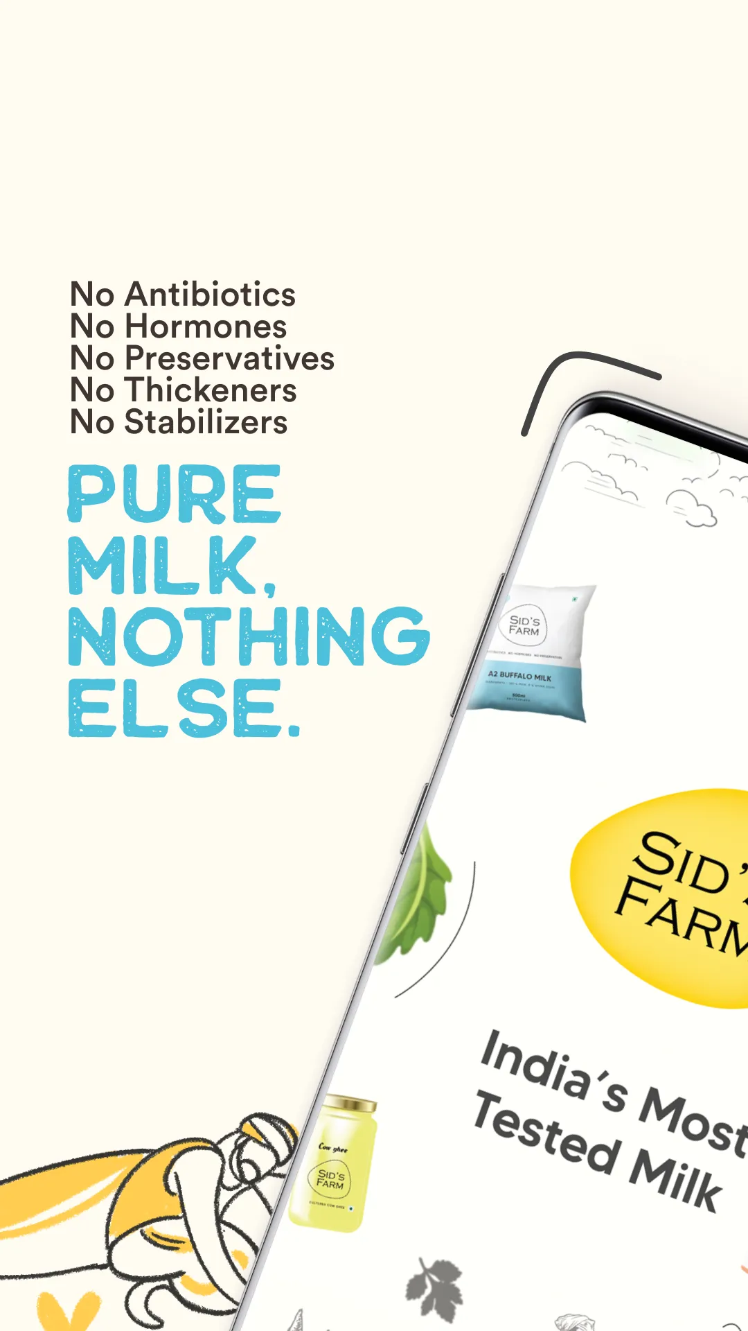 Sid’s Farm - Pure Tested Milk | Indus Appstore | Screenshot