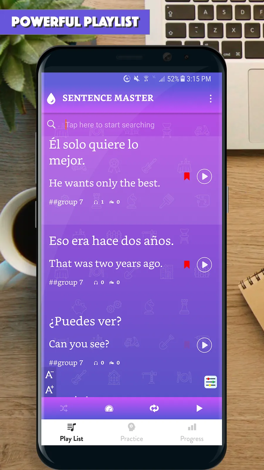 Spanish Sentence Master | Indus Appstore | Screenshot