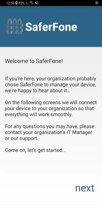 SaferFone EMM | Indus Appstore | Screenshot