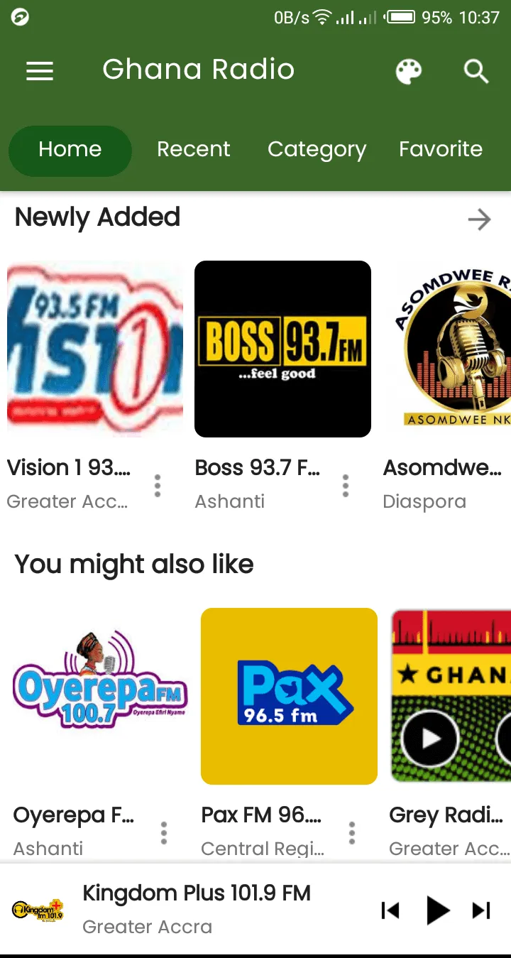 Ghana Radio - All Ghana Radio  | Indus Appstore | Screenshot