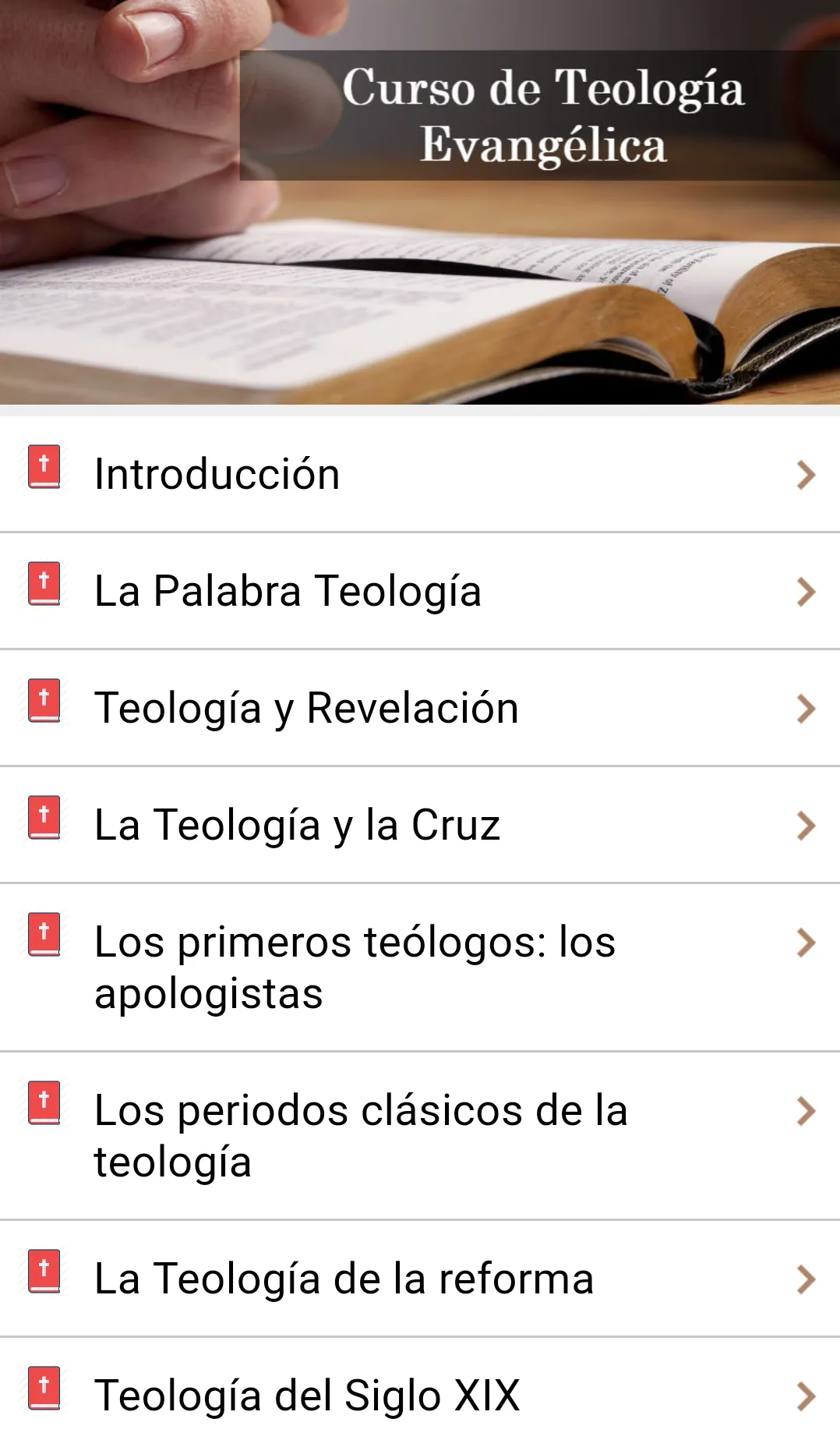 Curso de Teología Evangélica | Indus Appstore | Screenshot