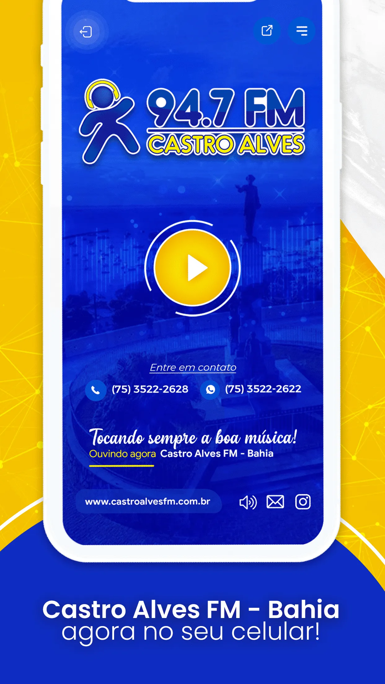 Rádio Castro Alves 94,7 FM | Indus Appstore | Screenshot