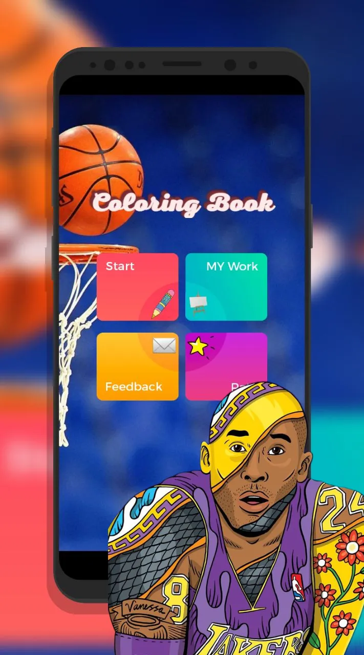 Basket Ball Coloring Book | Indus Appstore | Screenshot