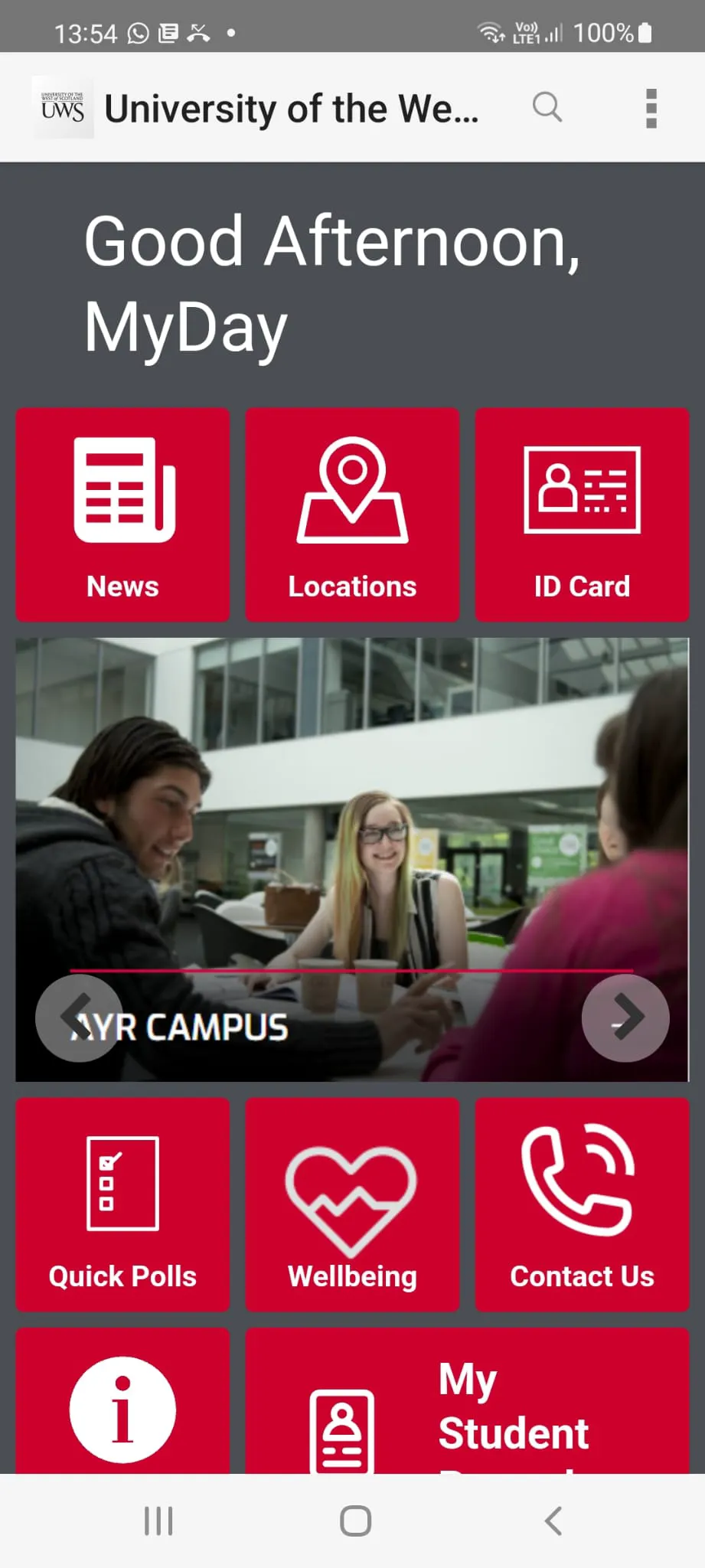 UWS Student App | Indus Appstore | Screenshot