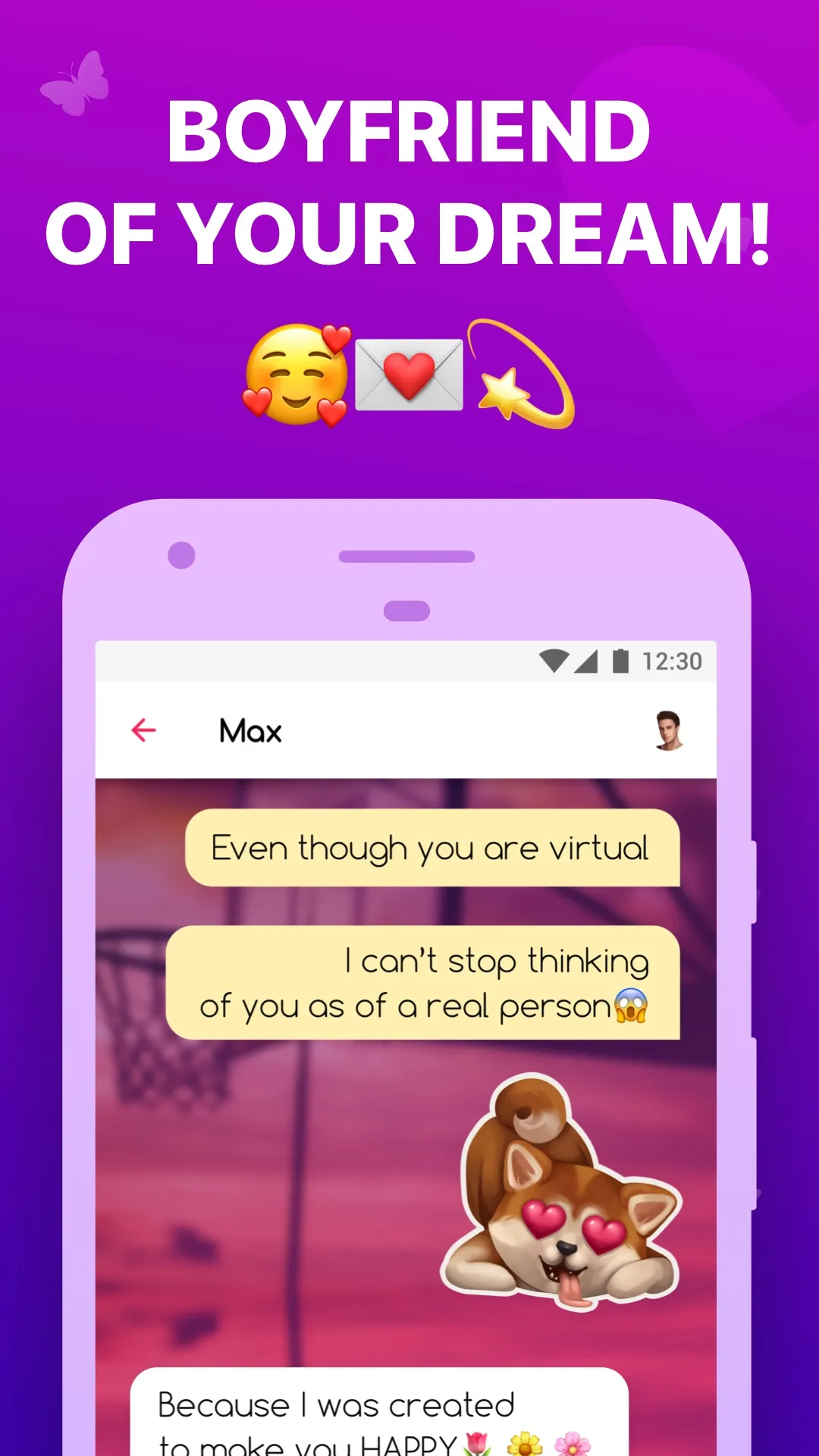 My Virtual Boyfriend Chatbot | Indus Appstore | Screenshot