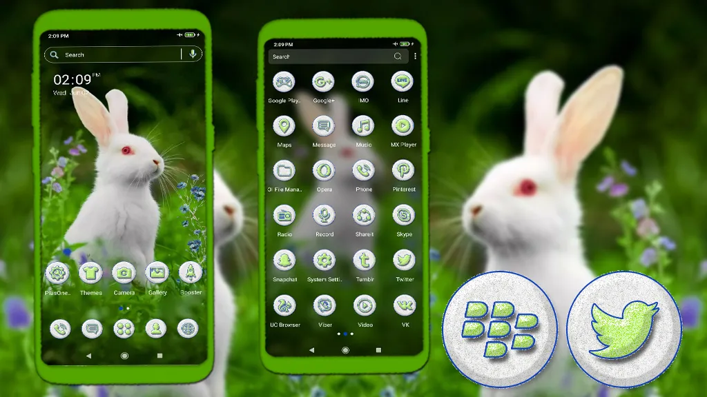 White Rabbit Launcher Theme | Indus Appstore | Screenshot