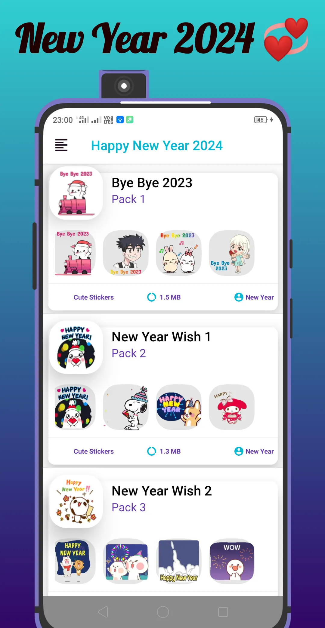 Happy New Year 2024 - Animated | Indus Appstore | Screenshot