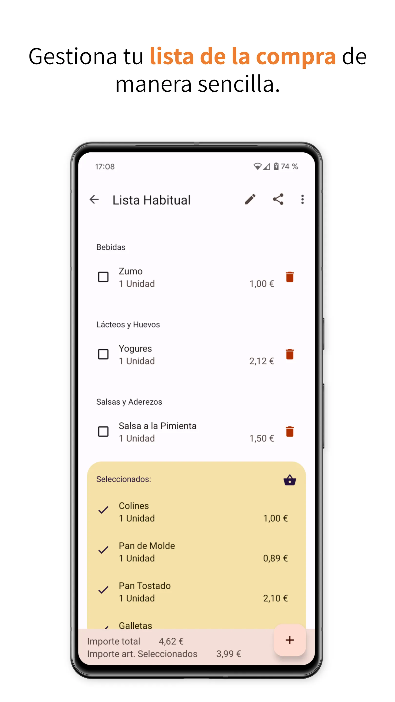 Lista de la Compra | Indus Appstore | Screenshot