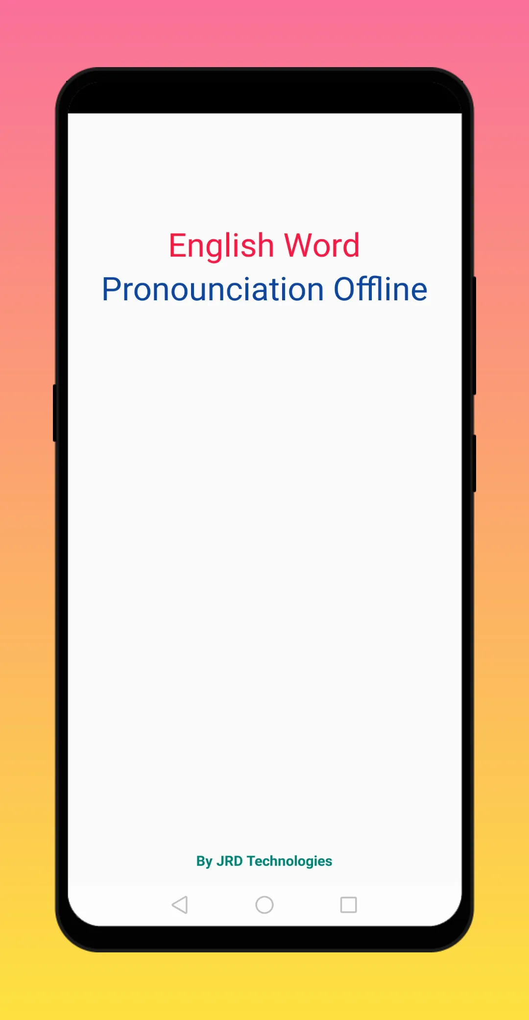 English Word Pronounciation Of | Indus Appstore | Screenshot