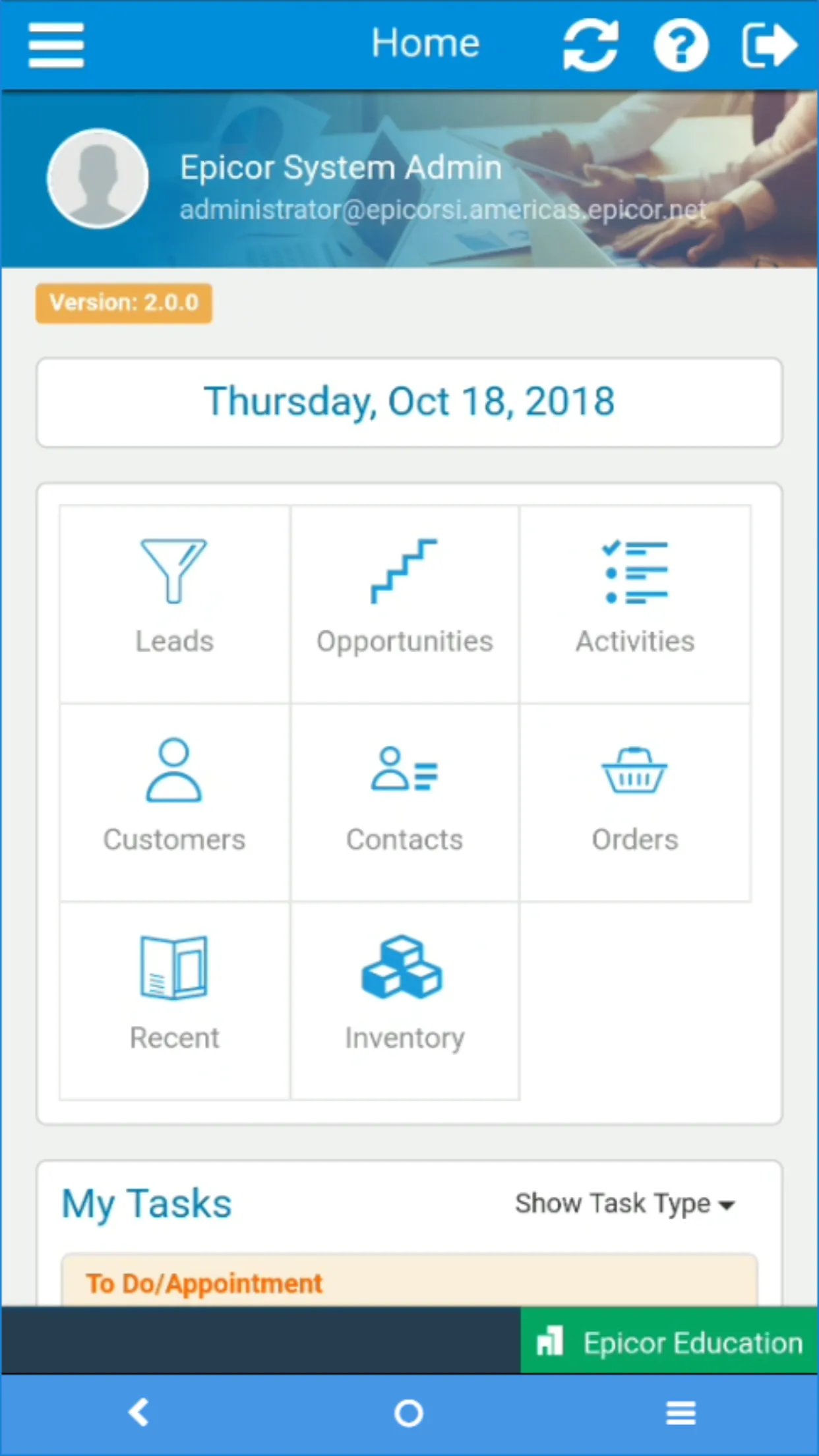 Epicor CRM | Indus Appstore | Screenshot