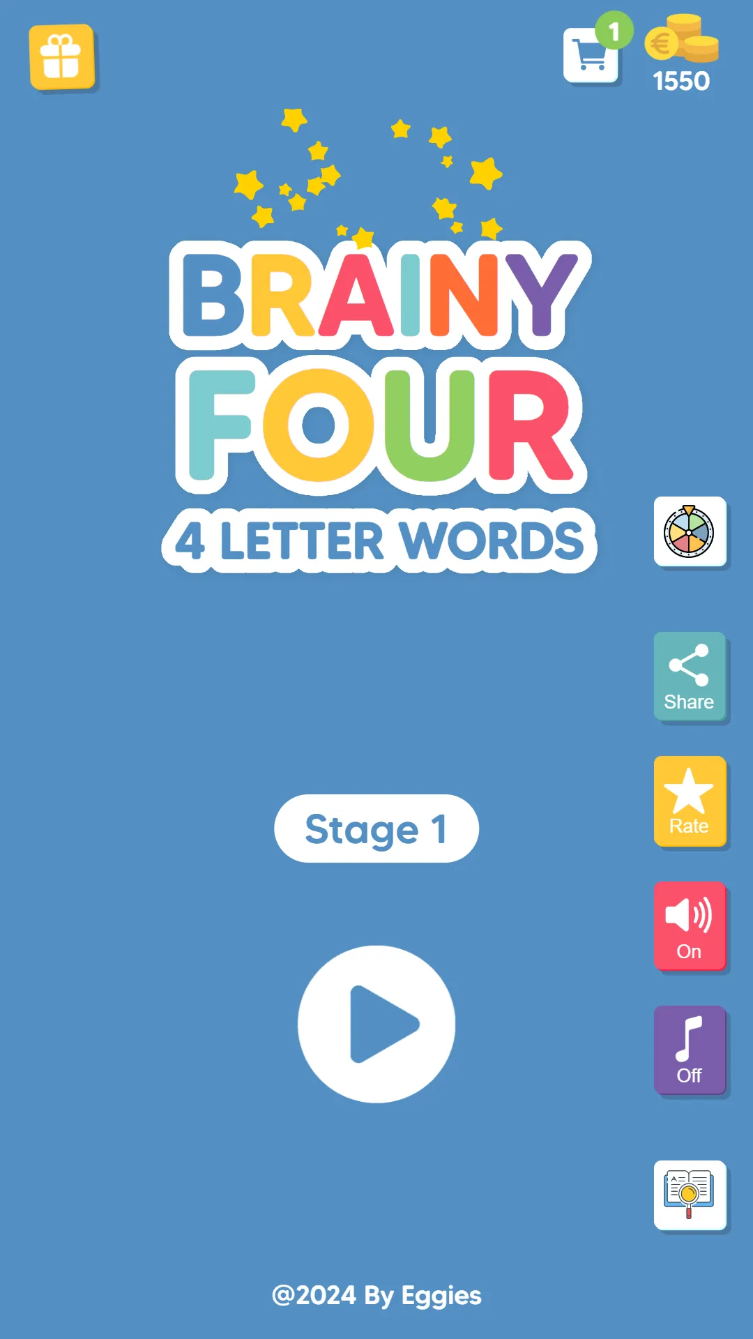 Brainy four: Four letter words | Indus Appstore | Screenshot