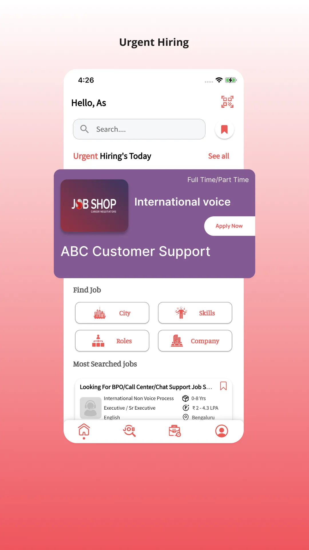 JobShop - BPO Job Search | Indus Appstore | Screenshot