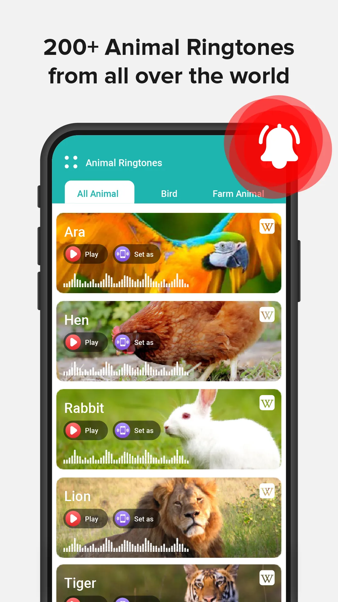 animal ringtones: bird sounds | Indus Appstore | Screenshot