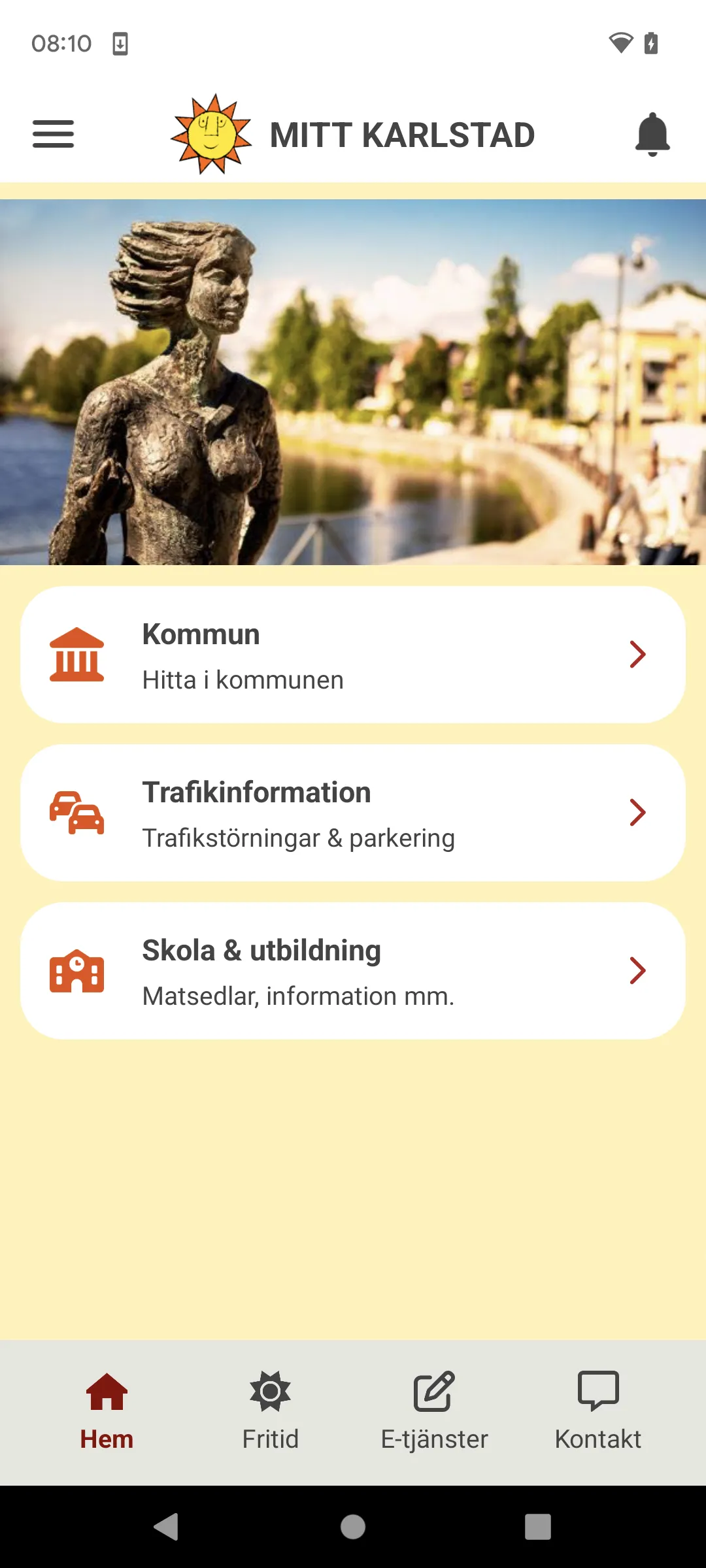 Mitt Karlstad | Indus Appstore | Screenshot