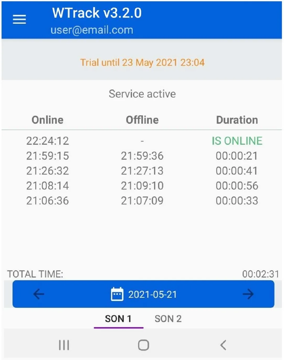 W-Track LastSeen | Indus Appstore | Screenshot