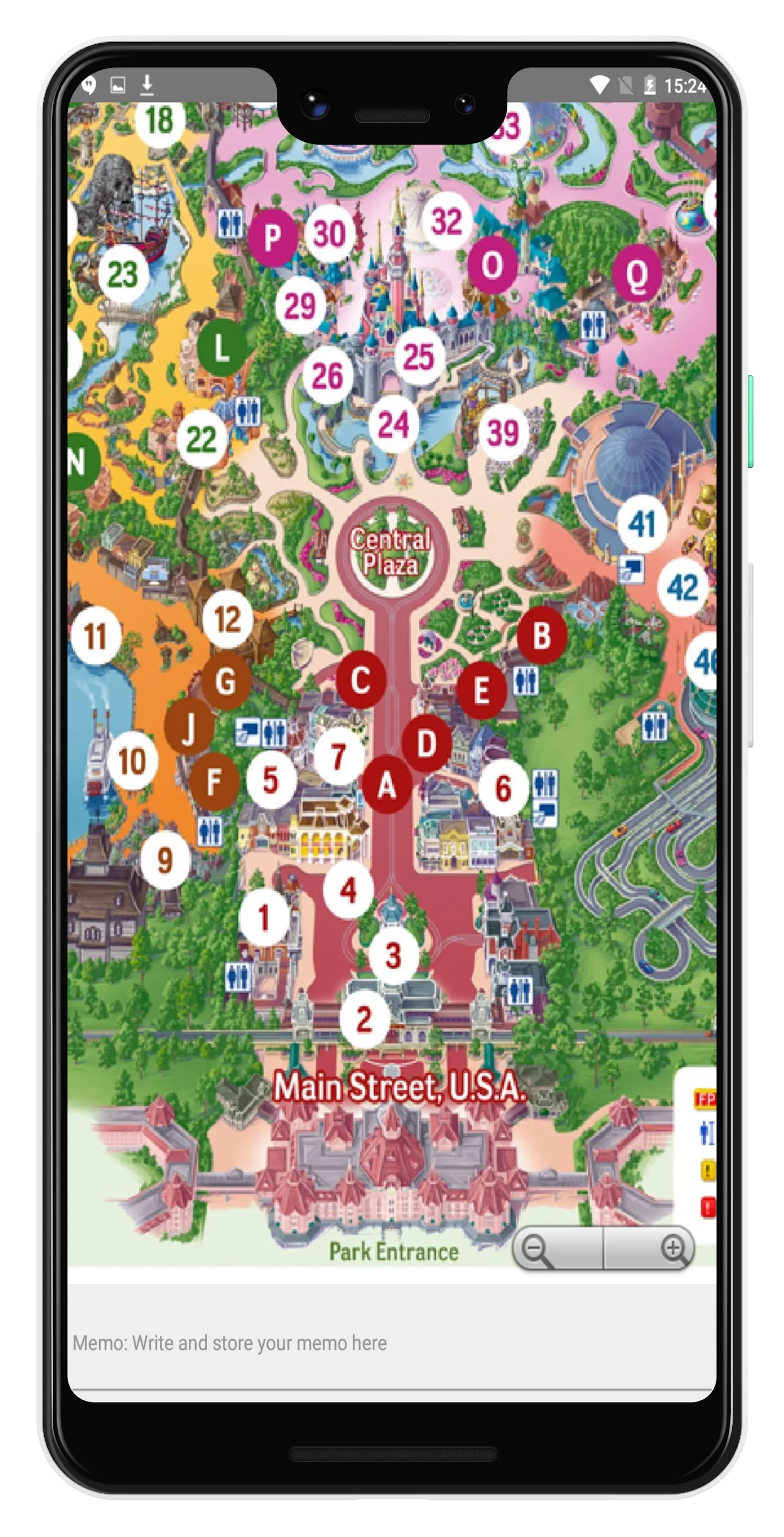 PARIS AMUSEMENT PARK MAP | Indus Appstore | Screenshot