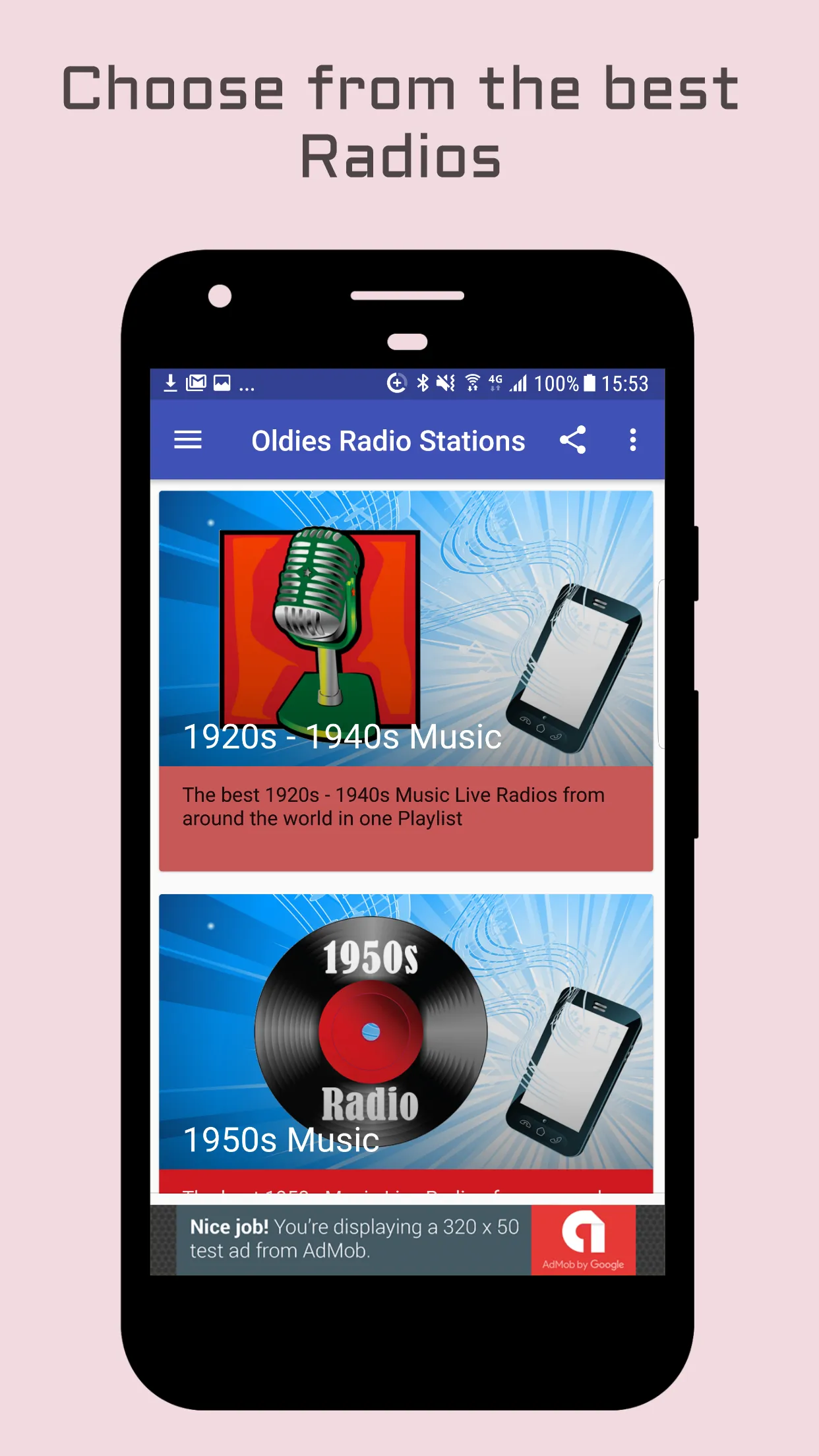 Oldies Radio 500+ Stations | Indus Appstore | Screenshot