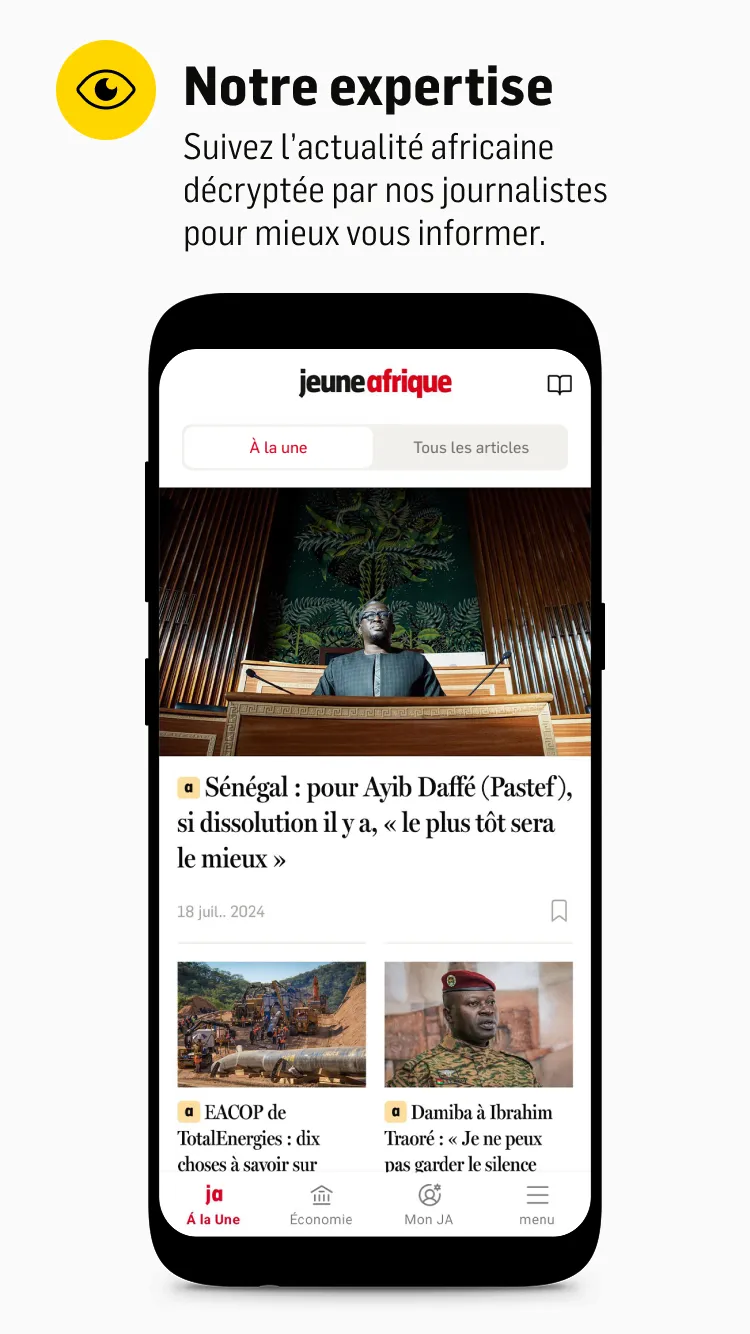 Jeune Afrique | Indus Appstore | Screenshot