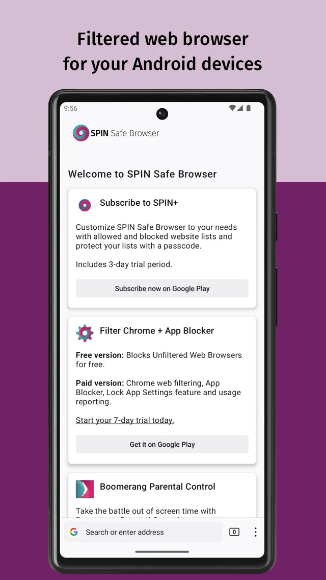 SPIN Safe Browser: Web Filter | Indus Appstore | Screenshot