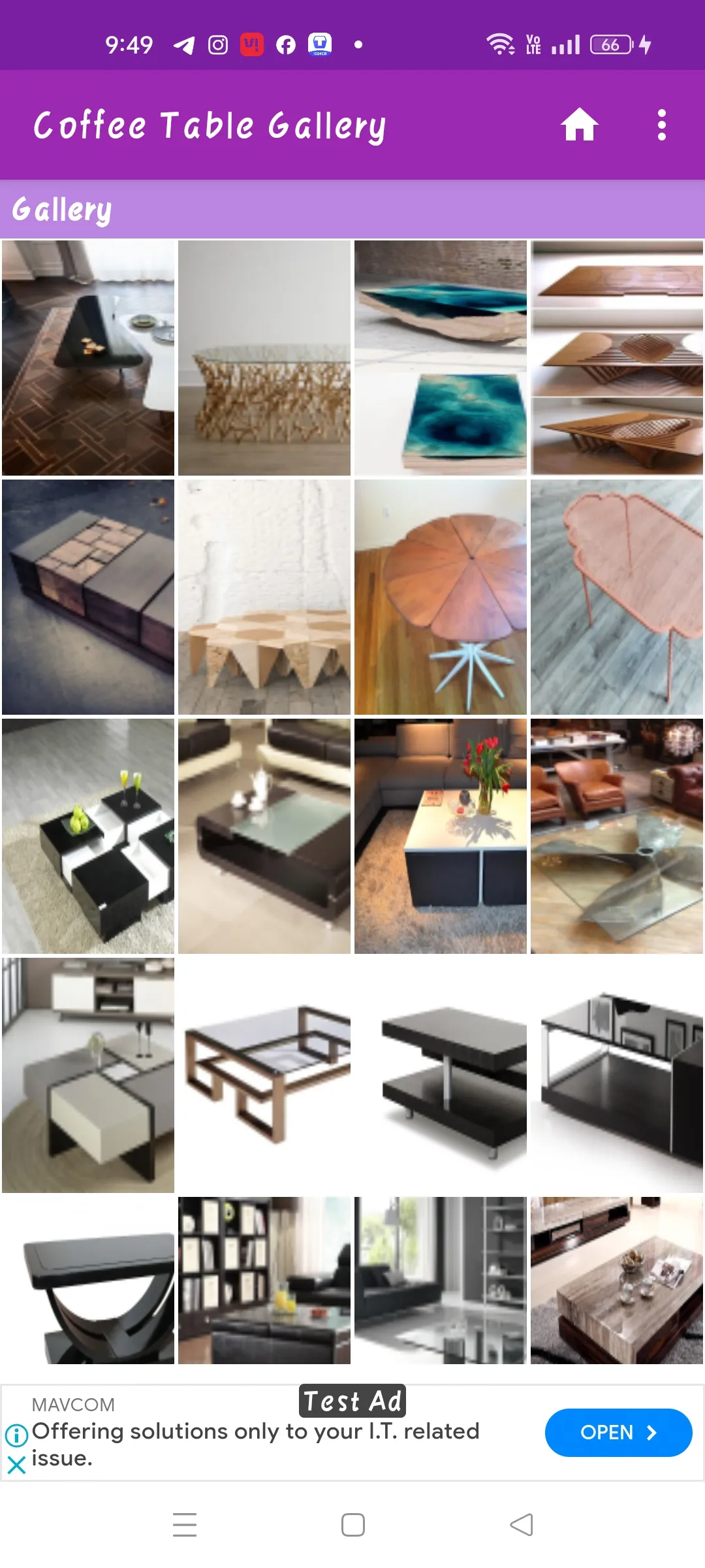 Coffee Table Gallery | Indus Appstore | Screenshot