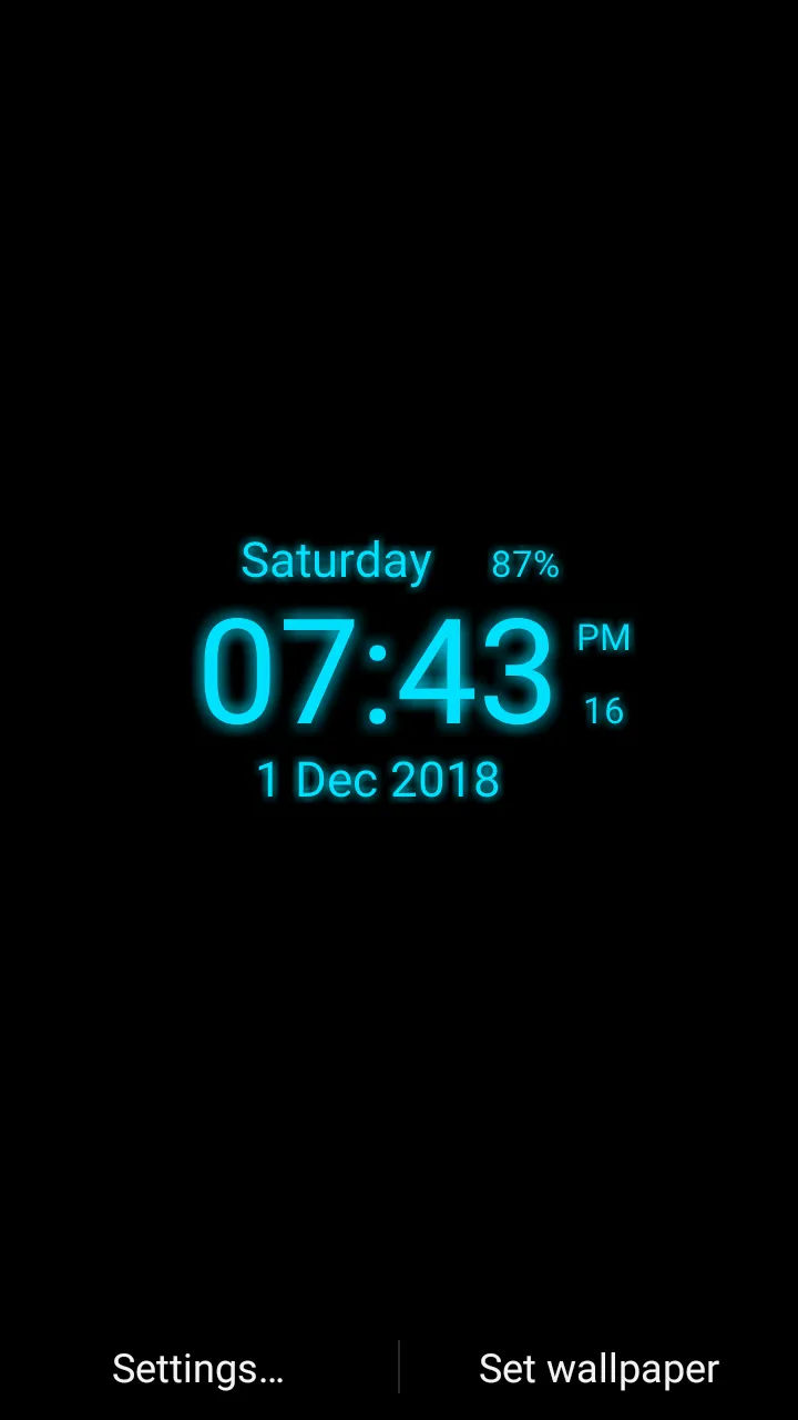 Digital Clock Live Wallpaper | Indus Appstore | Screenshot