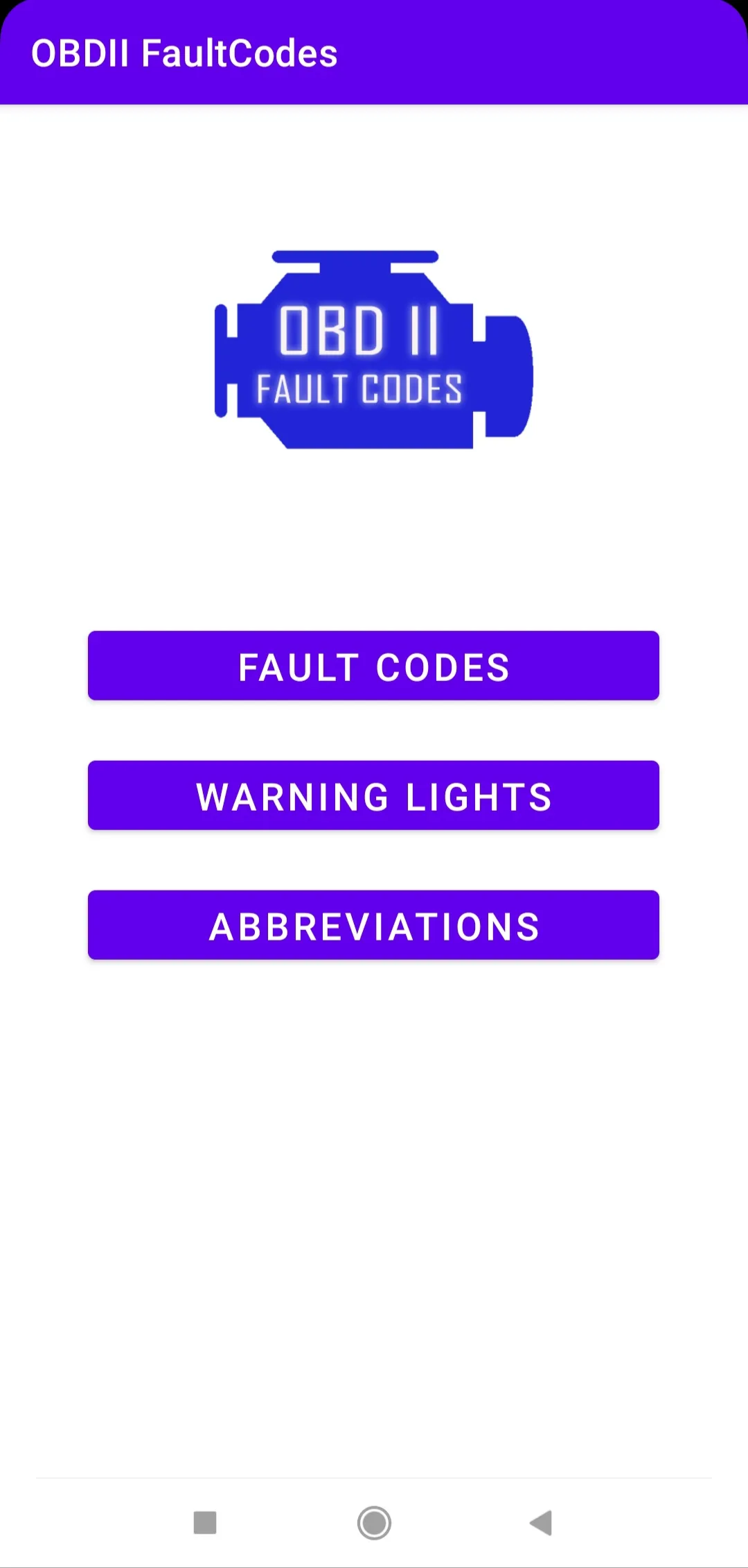 OBD II fault codes | Indus Appstore | Screenshot