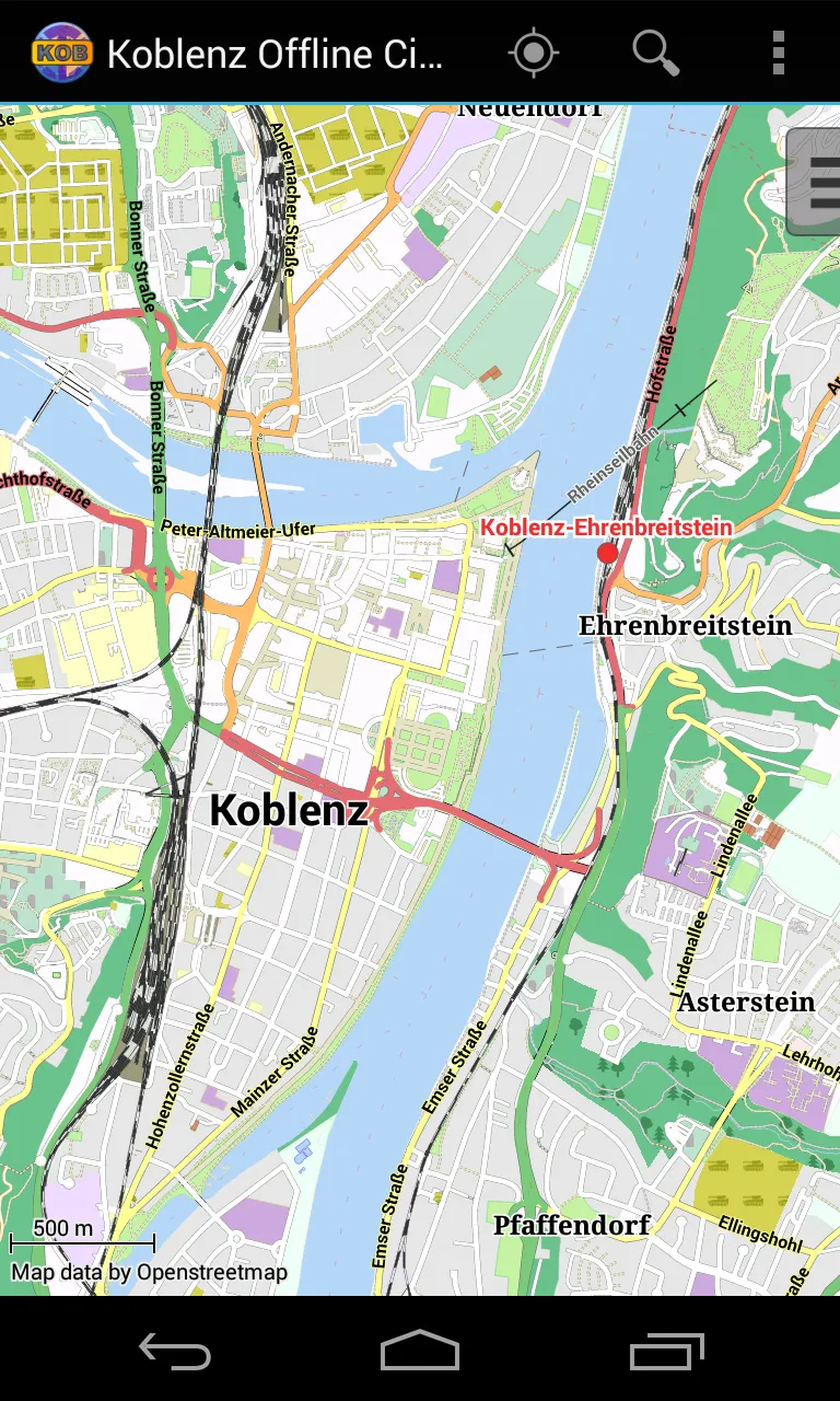 Koblenz Offline City Map | Indus Appstore | Screenshot