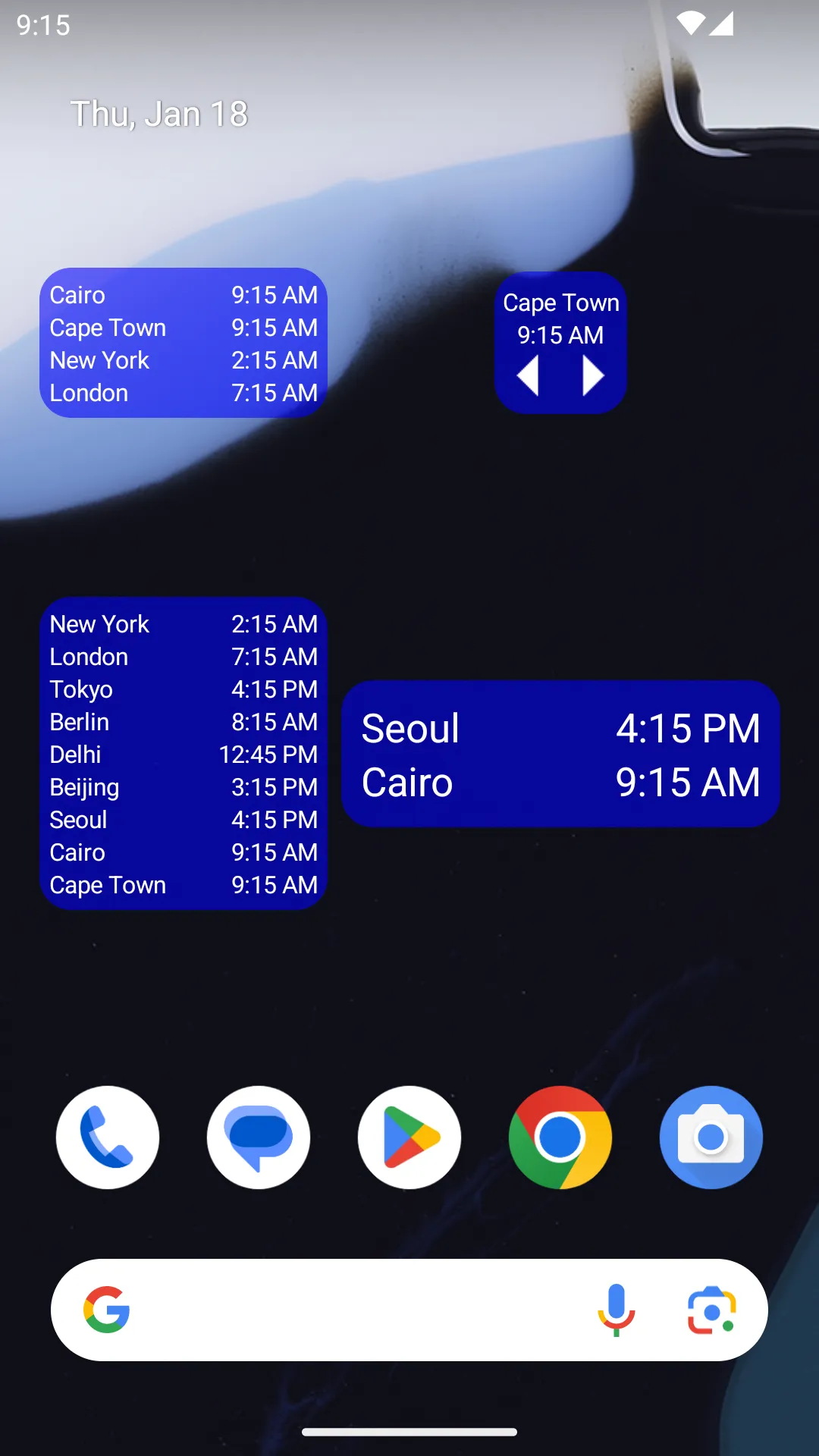 World Clock & Widget | Indus Appstore | Screenshot