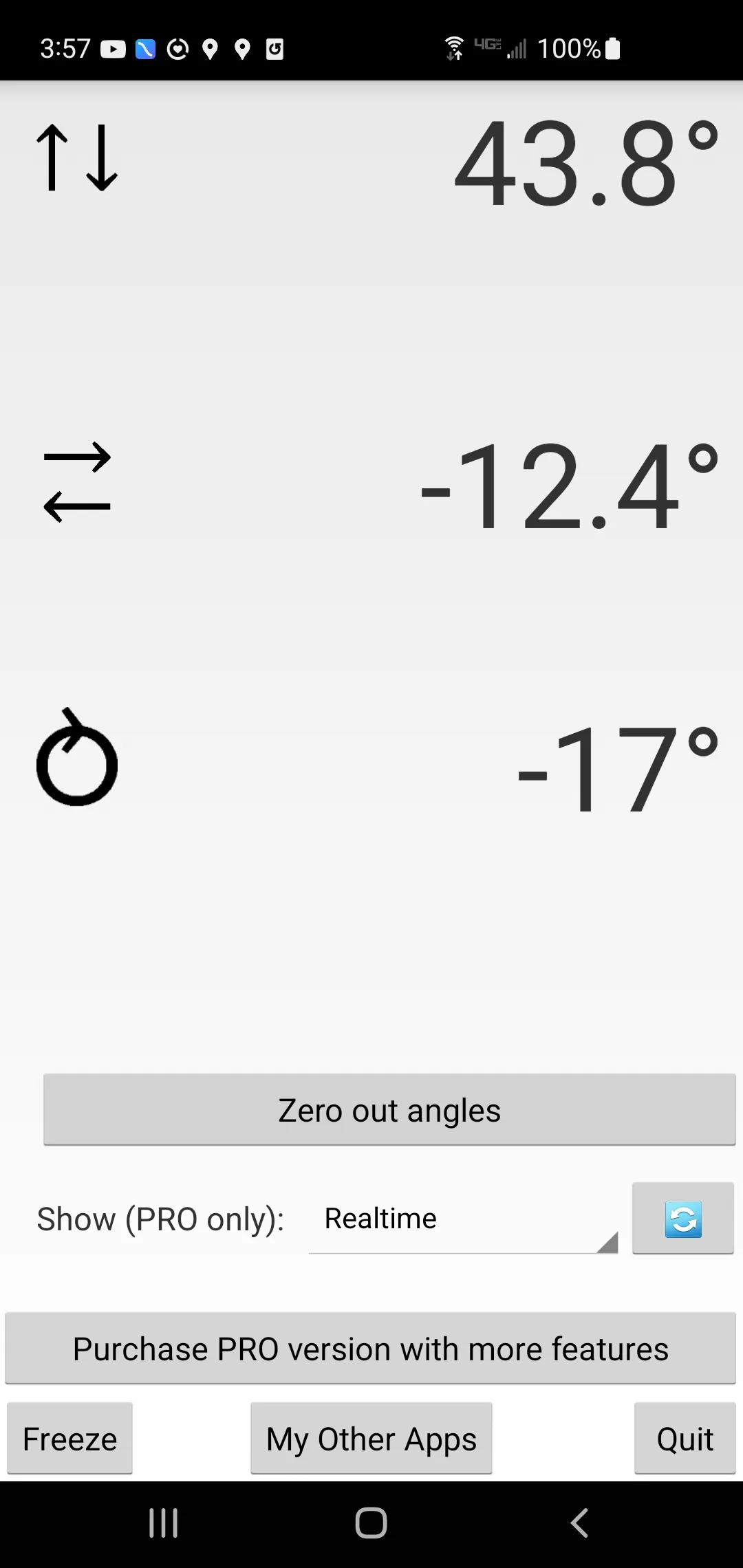 Precise Angle Meter | Indus Appstore | Screenshot