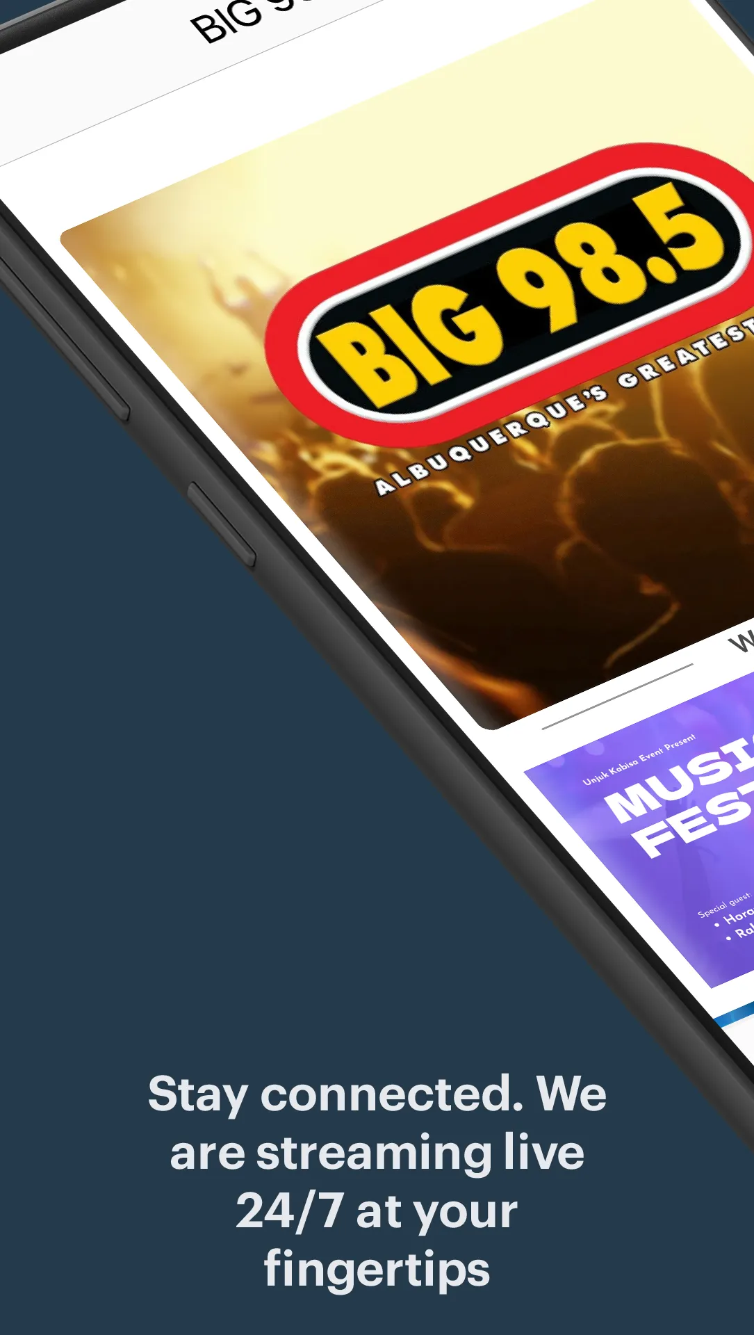 BIG 98.5 Albuquerque | Indus Appstore | Screenshot