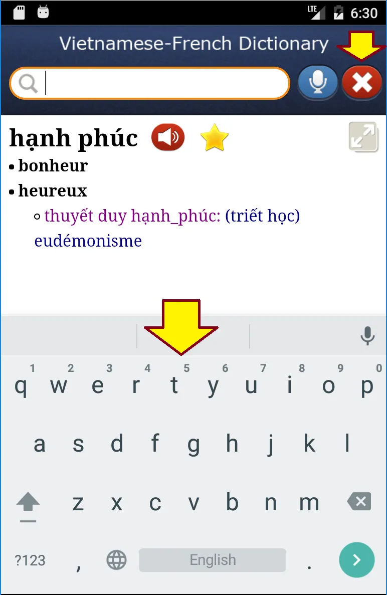 Vietnamese-French Dictionary | Indus Appstore | Screenshot