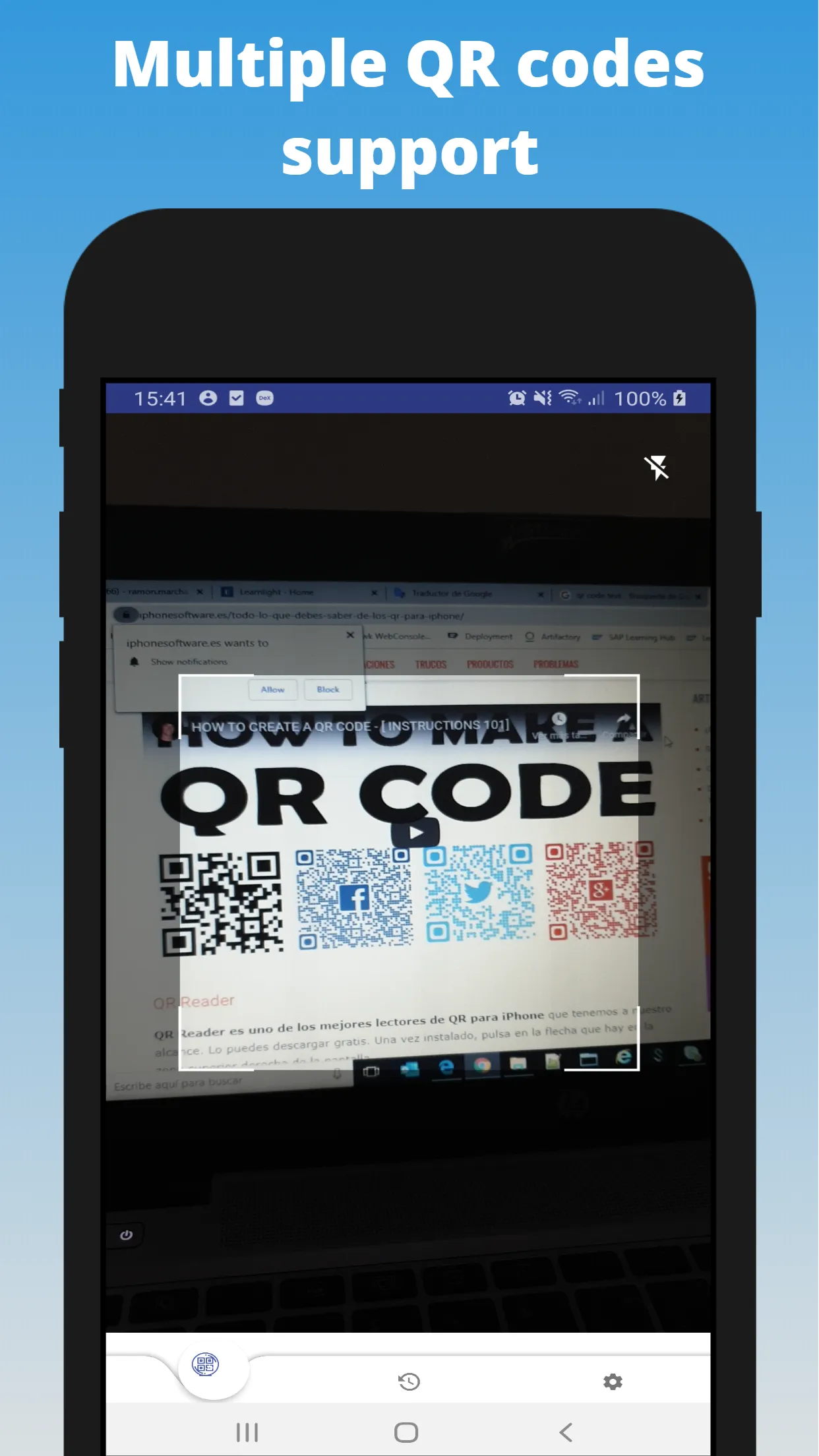 QR Reader and Barcode Scanner | Indus Appstore | Screenshot