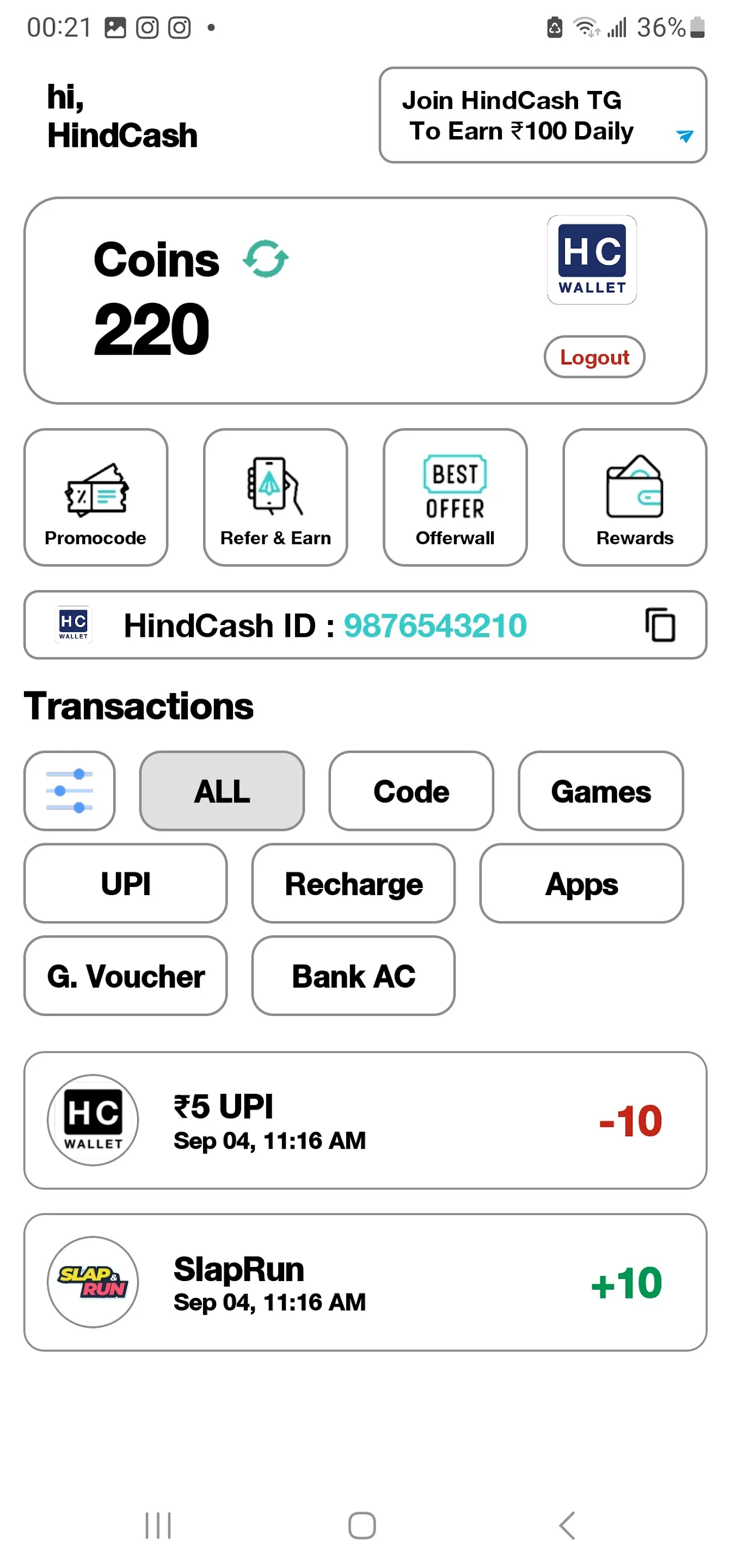 HindCash Wallet | Indus Appstore | Screenshot