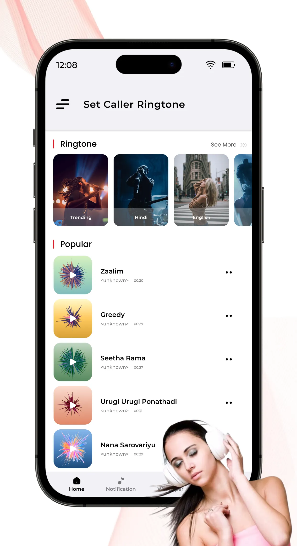Set Hello Tune Caller Ringtone | Indus Appstore | Screenshot