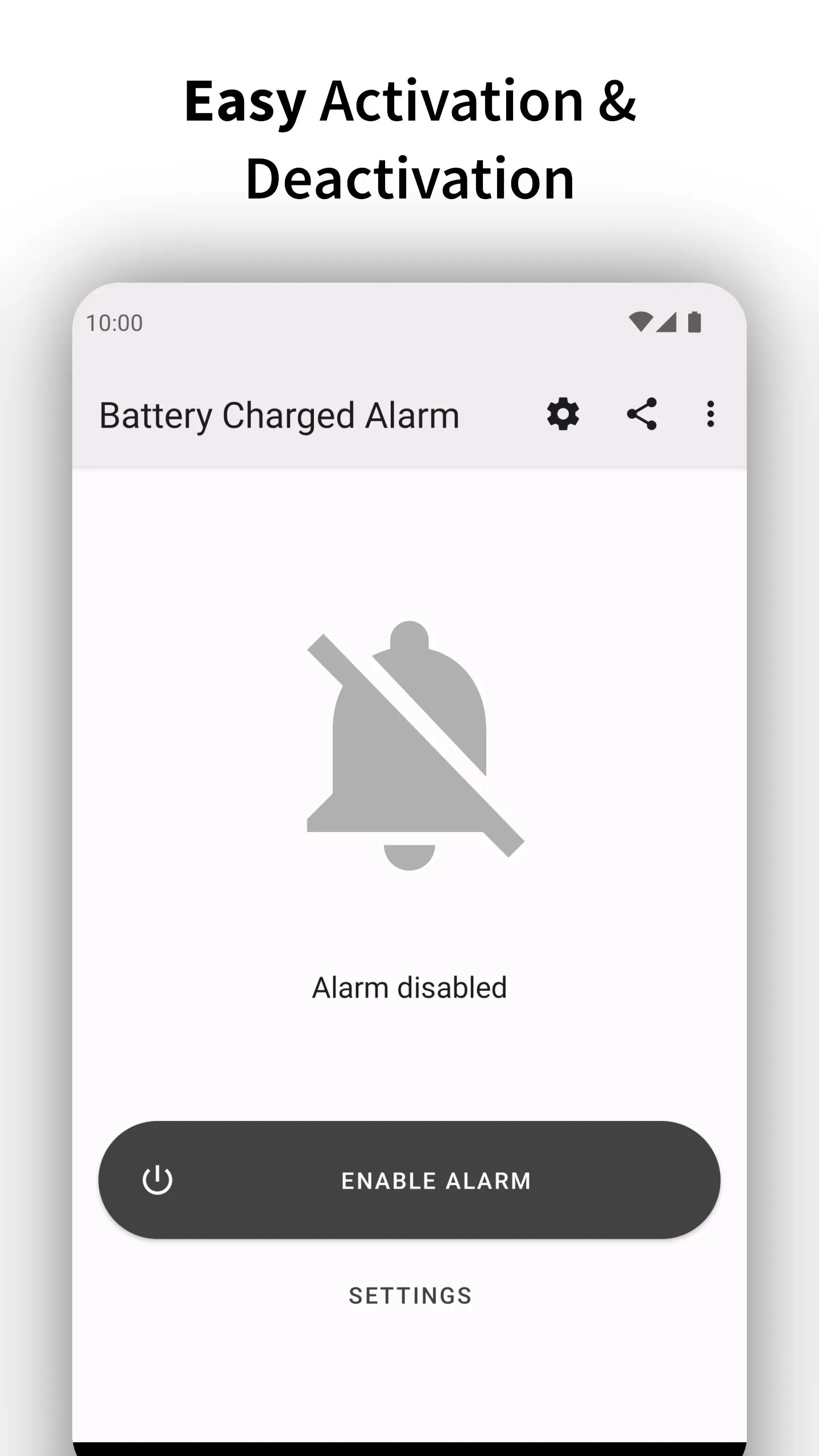 Full Battery Charge Alarm | Indus Appstore | Screenshot