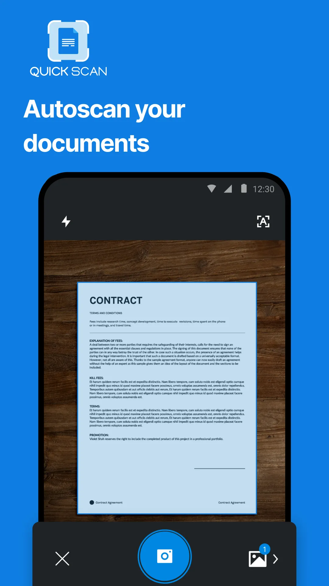 QuickScan: Document Scanner | Indus Appstore | Screenshot