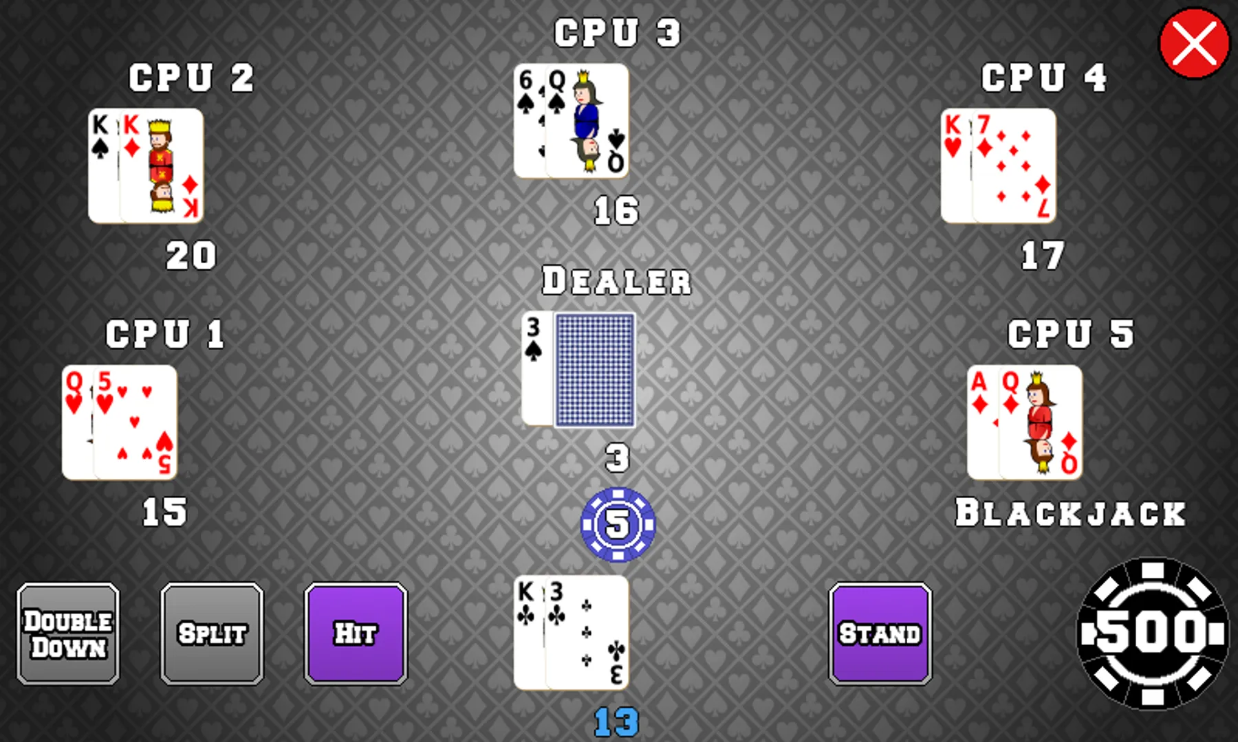 Blackjack Mulitplayer | Indus Appstore | Screenshot