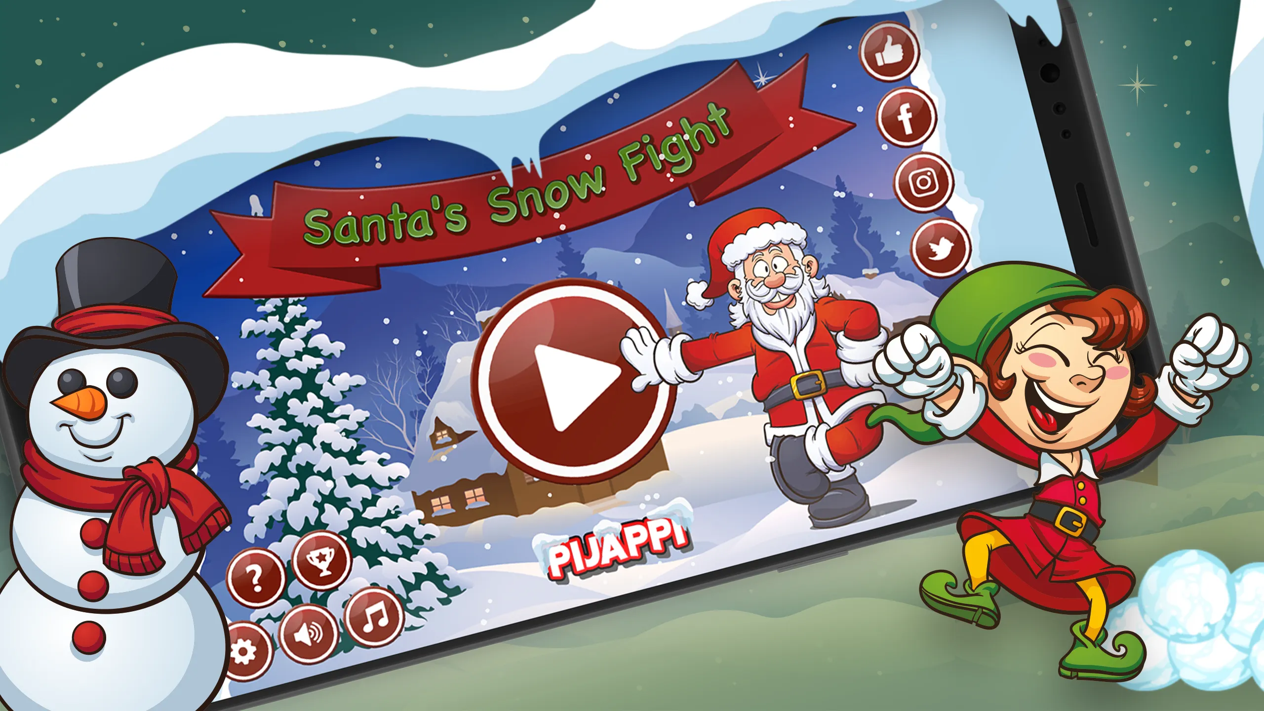 Santa's Snow Fight | Indus Appstore | Screenshot