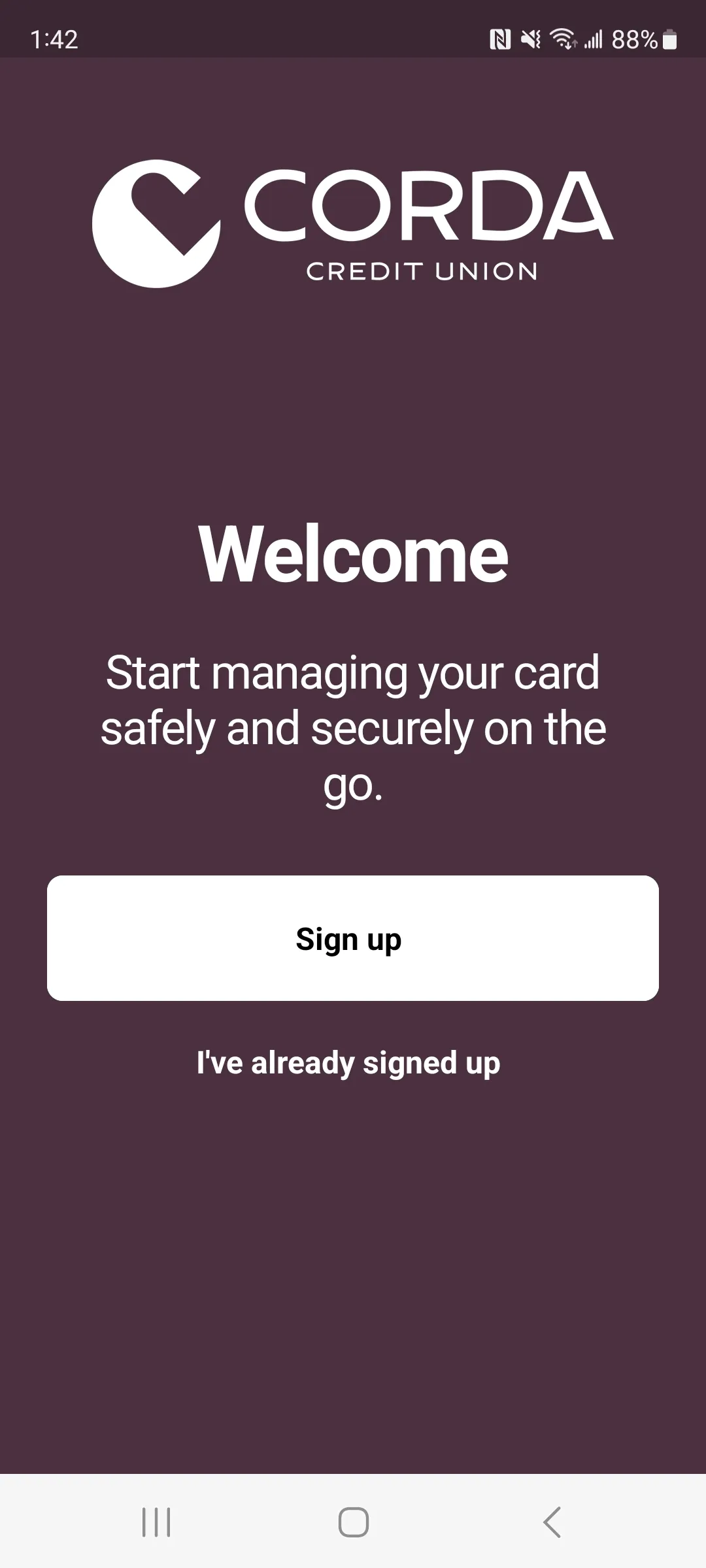 Corda CU Card Manager | Indus Appstore | Screenshot