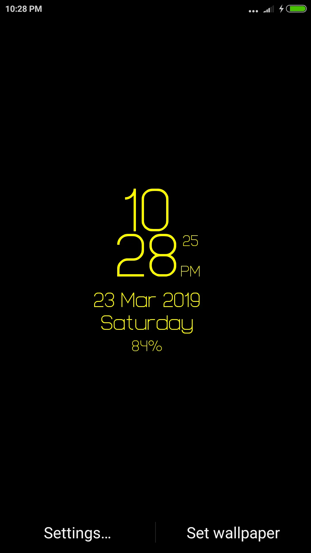 Digital Clock Lwp - Digi Clock | Indus Appstore | Screenshot