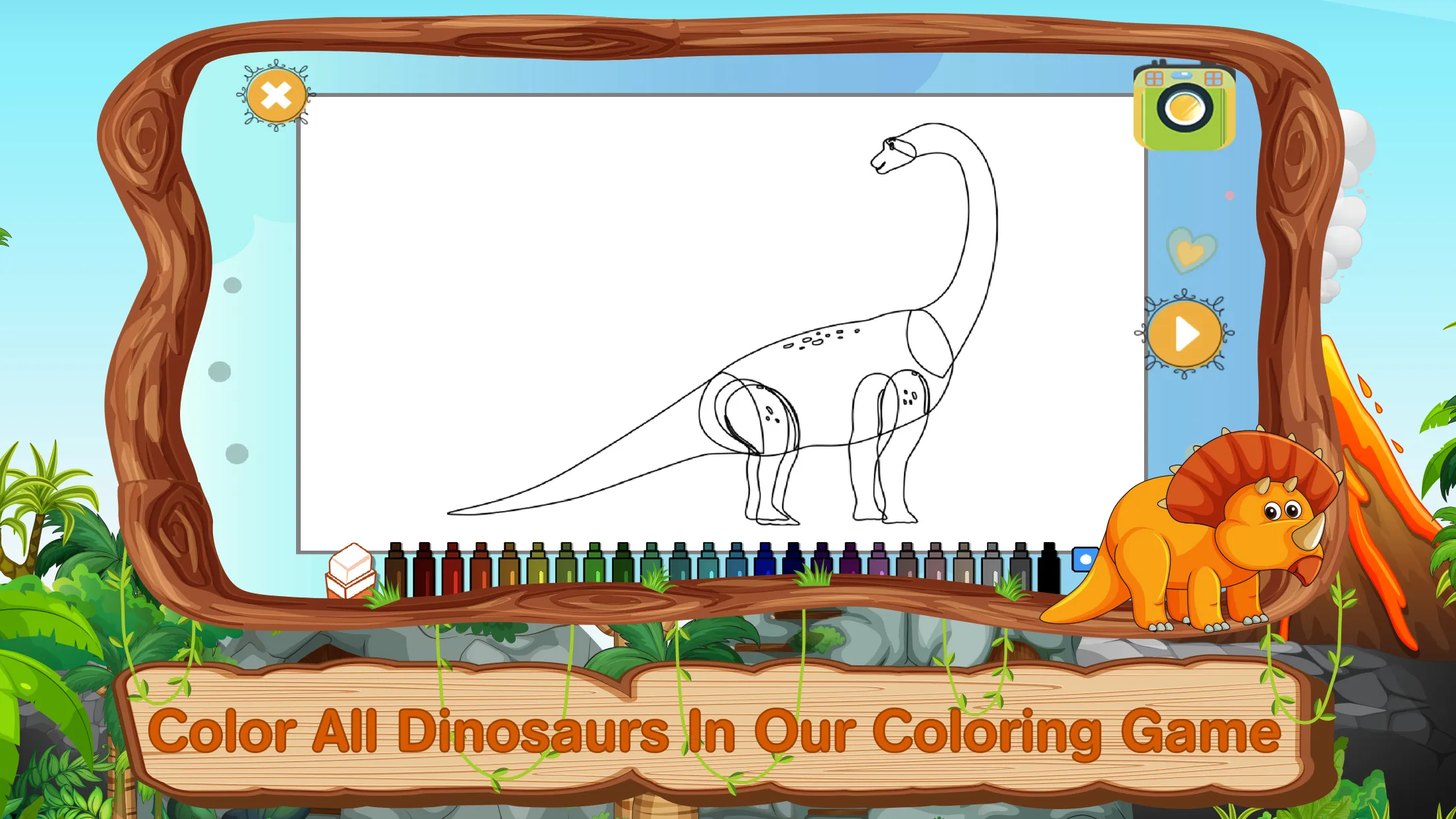 Dinosaur Coloring Games Puzzle | Indus Appstore | Screenshot