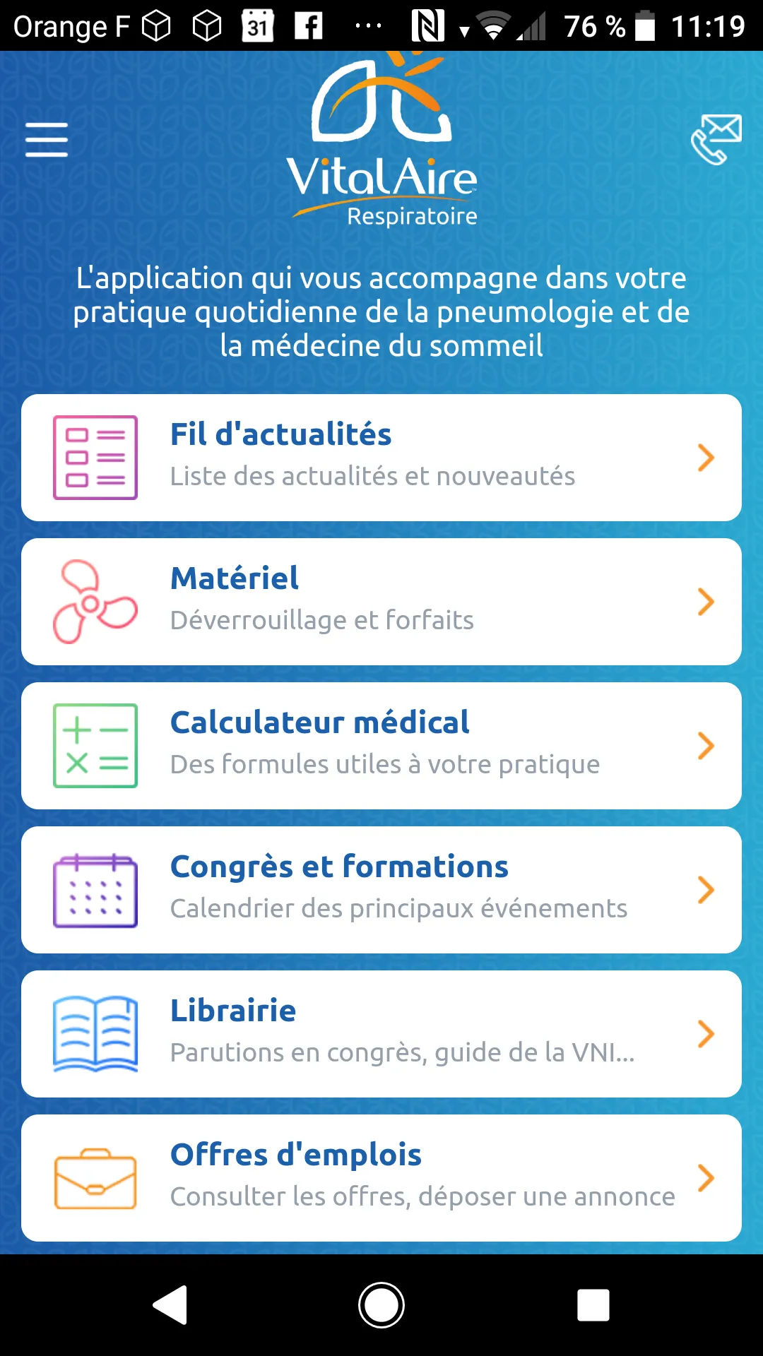 VitalAire Respiratoire | Indus Appstore | Screenshot