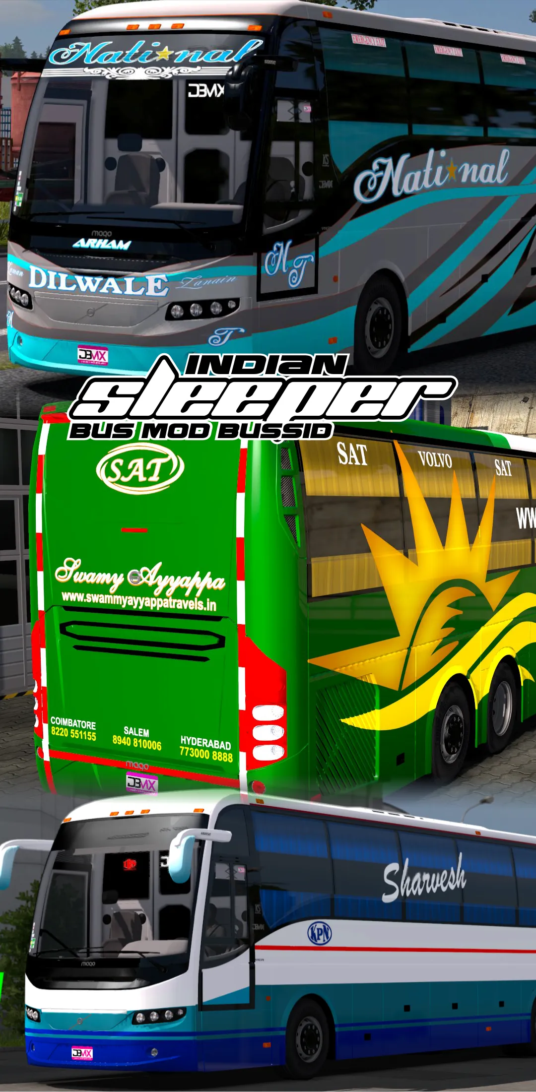 Indian Sleeper Bus Mod Bussid | Indus Appstore | Screenshot