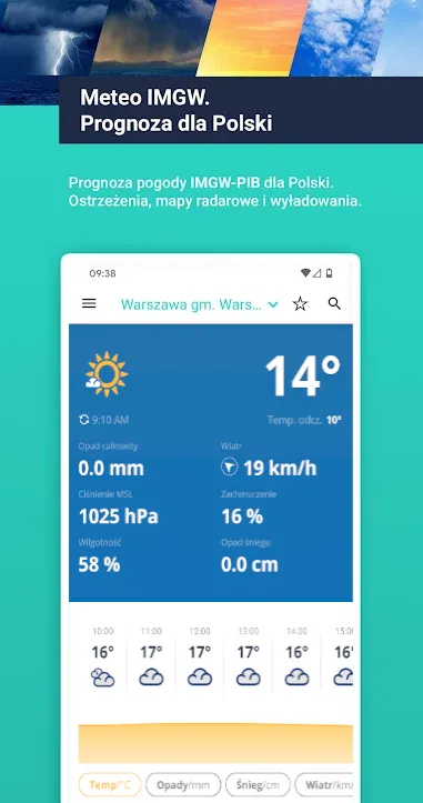 Meteo IMGW Prognoza dla Polski | Indus Appstore | Screenshot