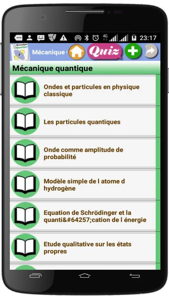 Cours de Mécanique Quantique | Indus Appstore | Screenshot