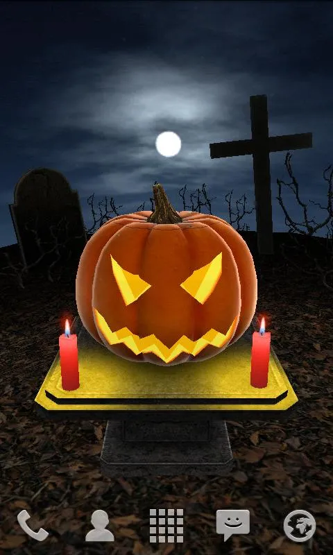 Halloween Pumpkin 3D Wallpaper | Indus Appstore | Screenshot