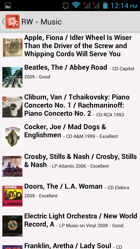 Readerware (Music) | Indus Appstore | Screenshot