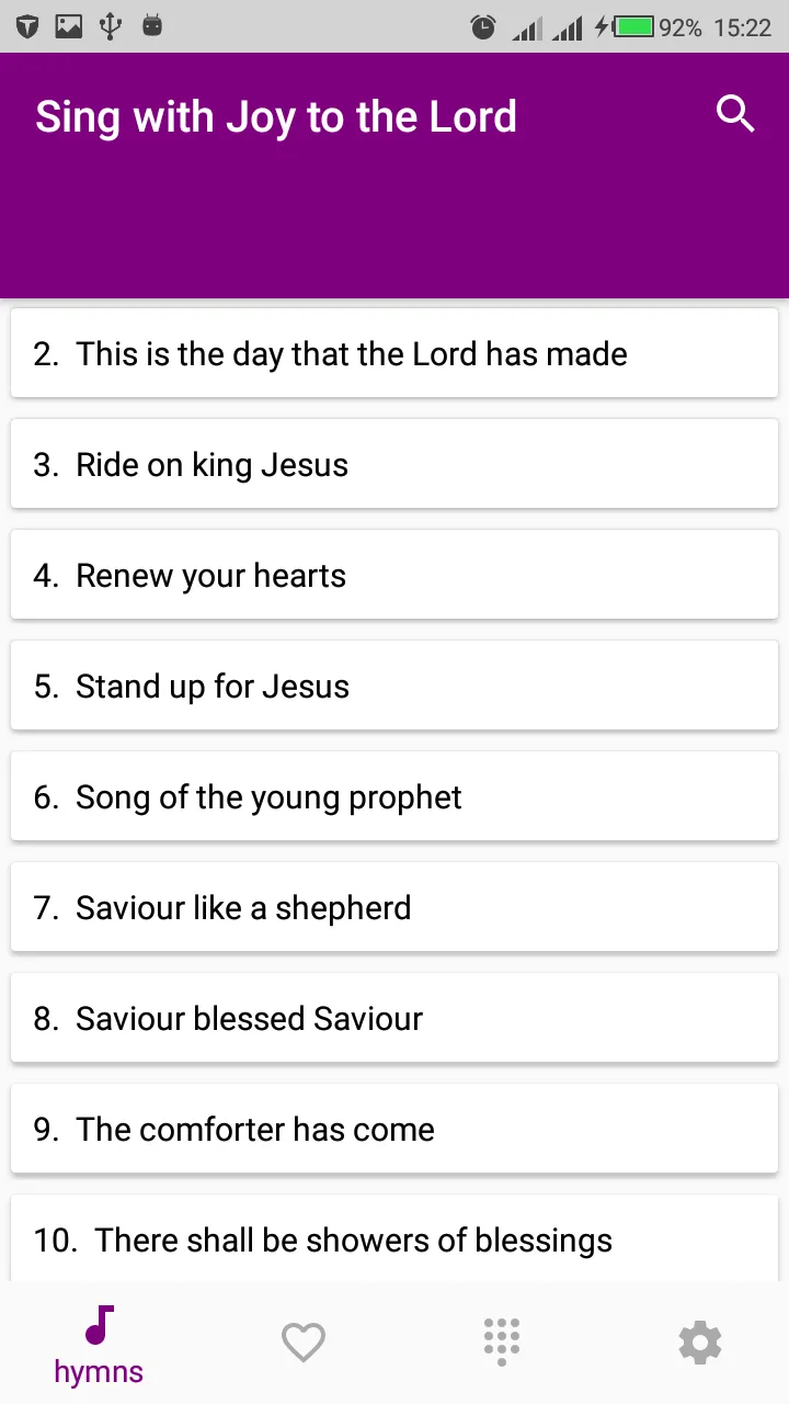 Sing with joy to the Lord | Indus Appstore | Screenshot