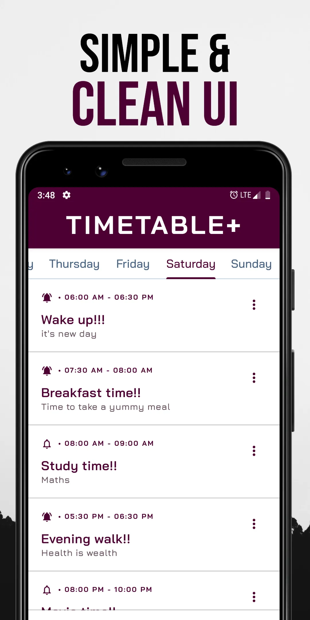 TimeTable+ : Study Planner App | Indus Appstore | Screenshot