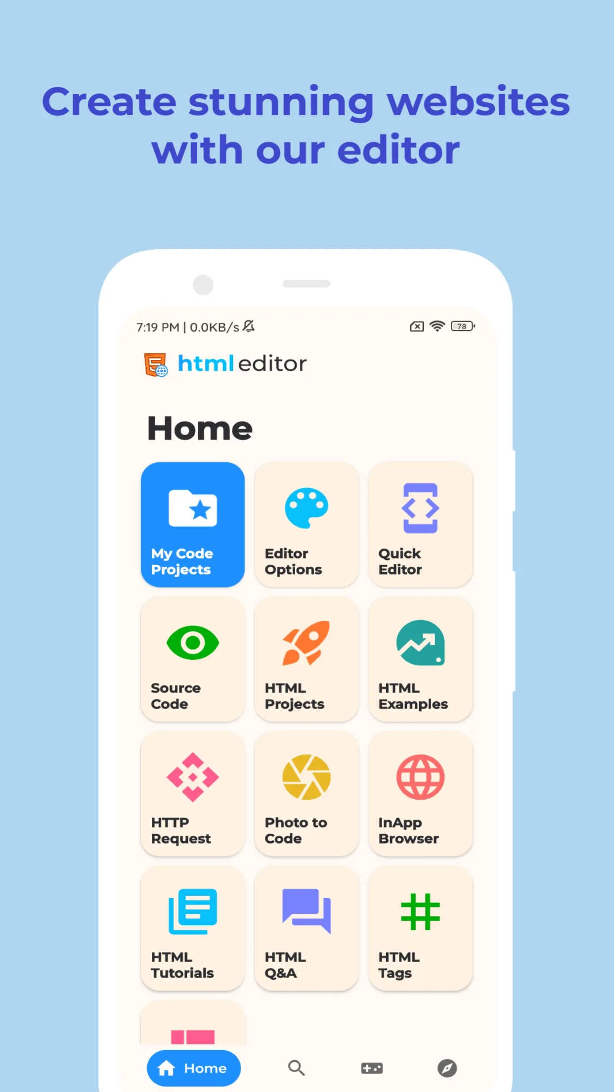 HTML Editor - HTML, CSS & JS | Indus Appstore | Screenshot